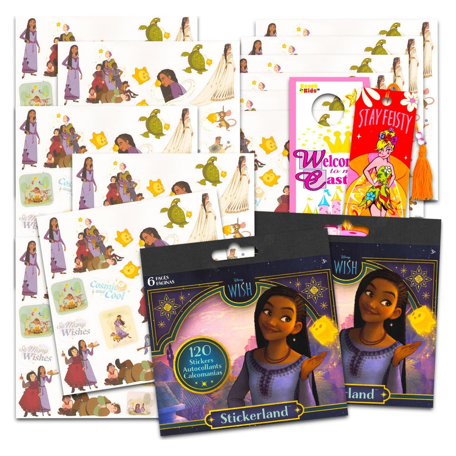 Paquete de Stickers Disney Wish - 240 Stickers y Marcador