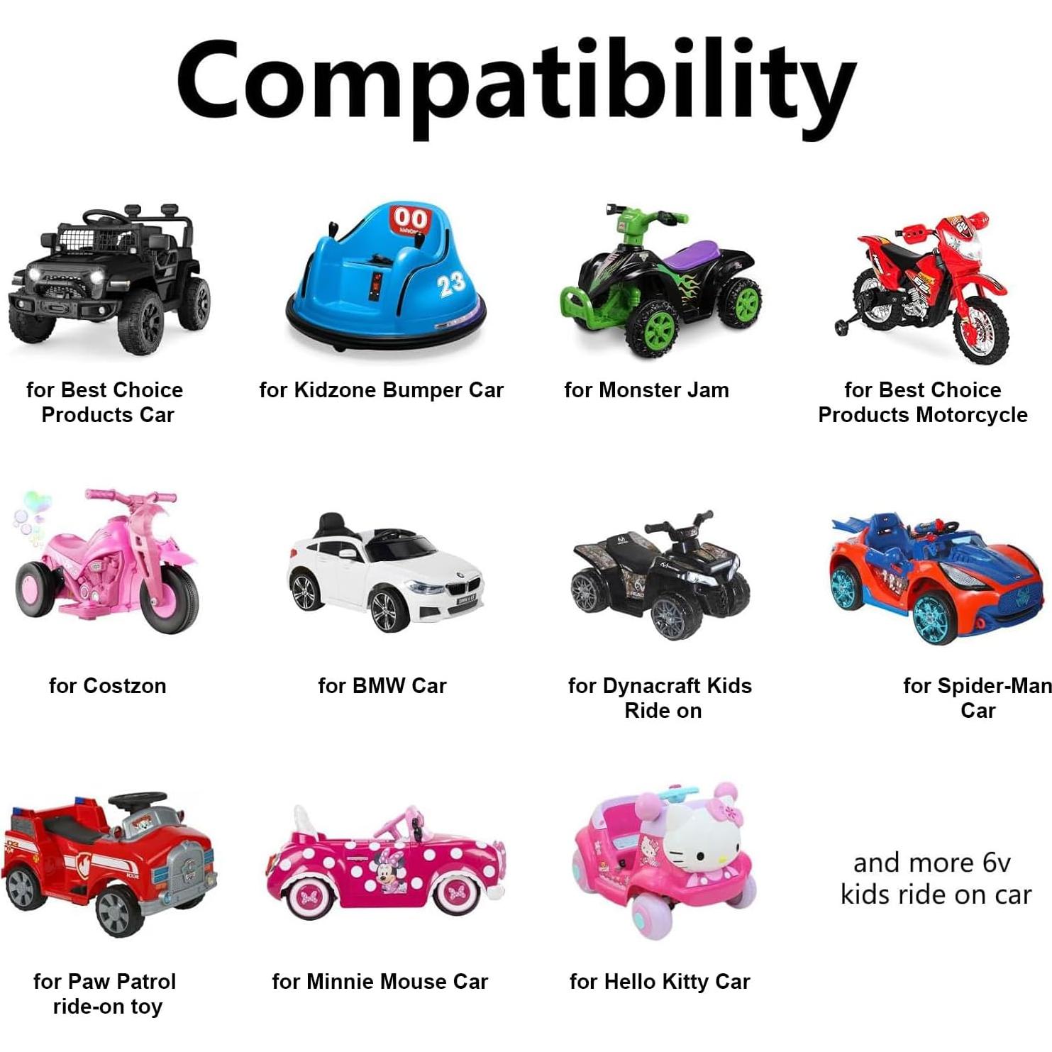 Cargador 6V IBERLS para coches Kidzone y más, 182 cm