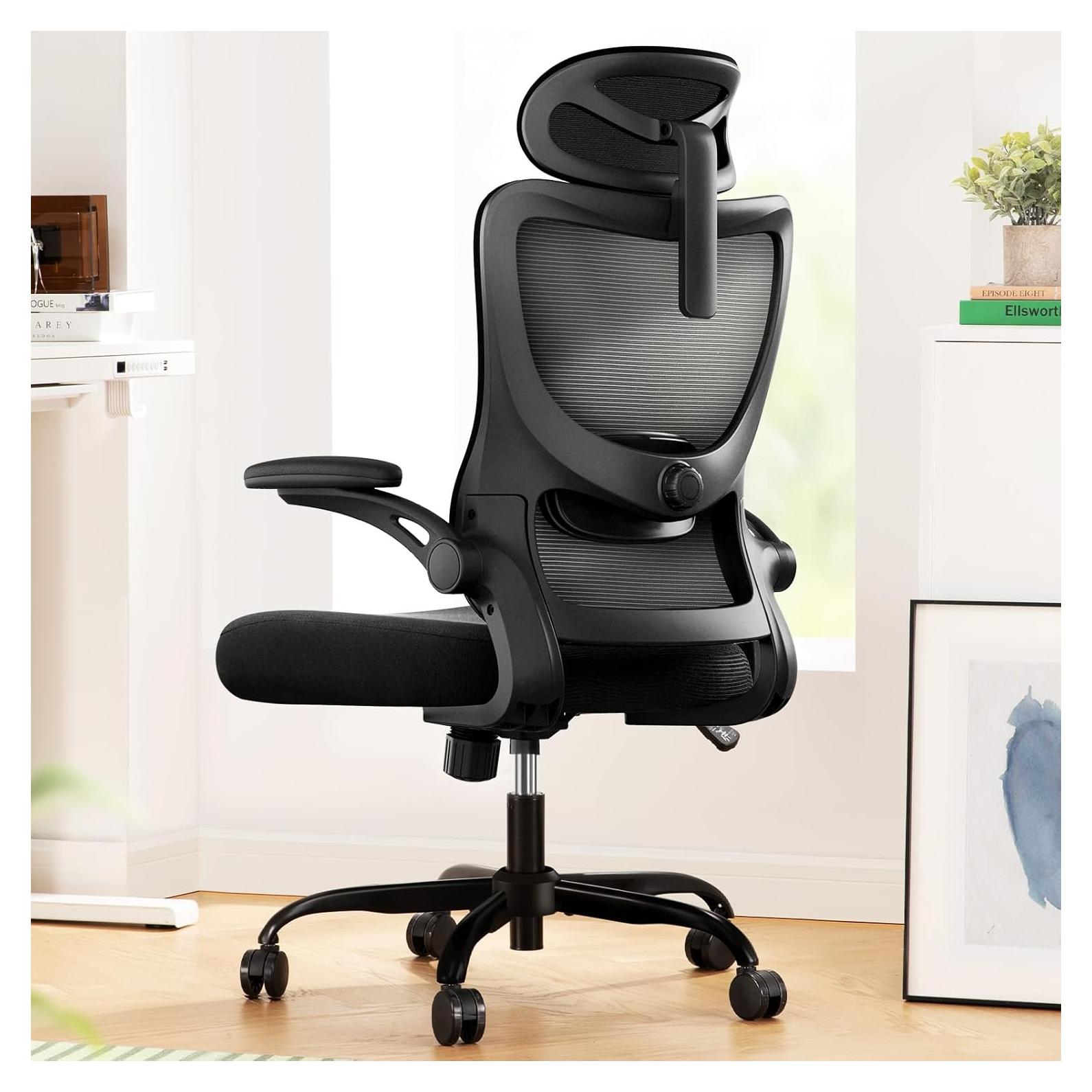 Silla de Oficina Ergonómica Marsail RM-MSOC10B con Soporte Lumbar