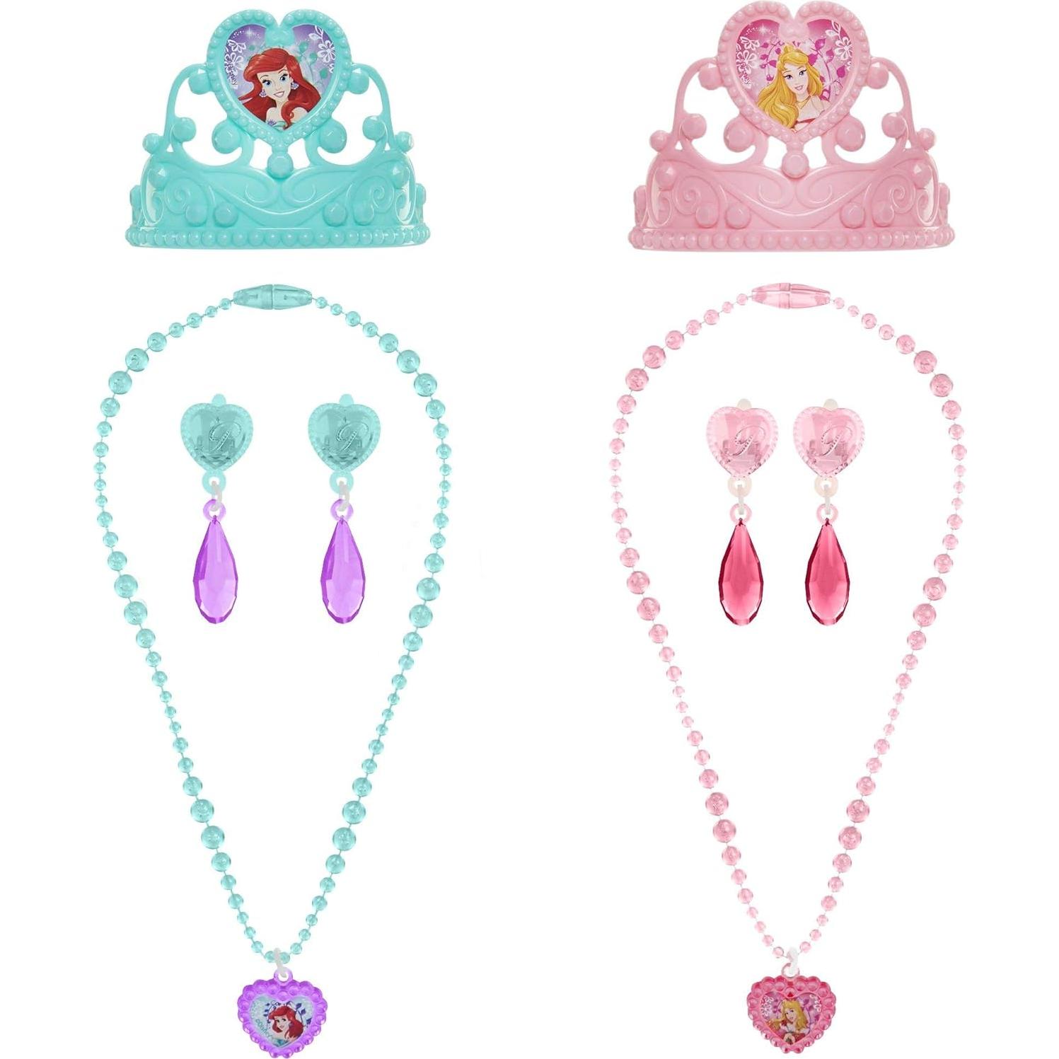 Baúl de Disfraces Disney Ariel y Aurora 11 Piezas