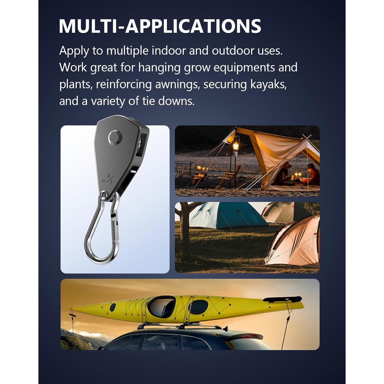 Correas de Amarre Retráctiles VIPARSPECTRA 4 Paquete 2,44 m