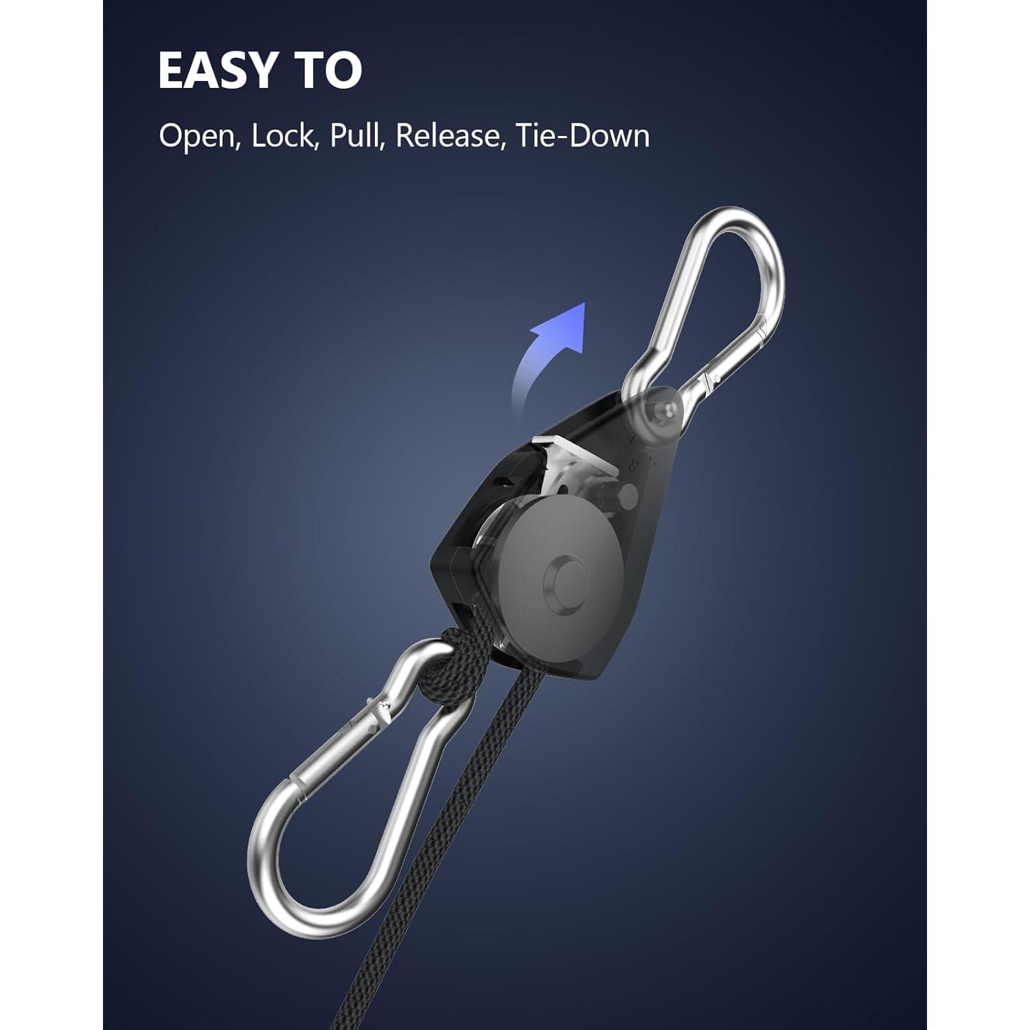 Correas de Amarre Retráctiles VIPARSPECTRA 4 Paquete 2,44 m