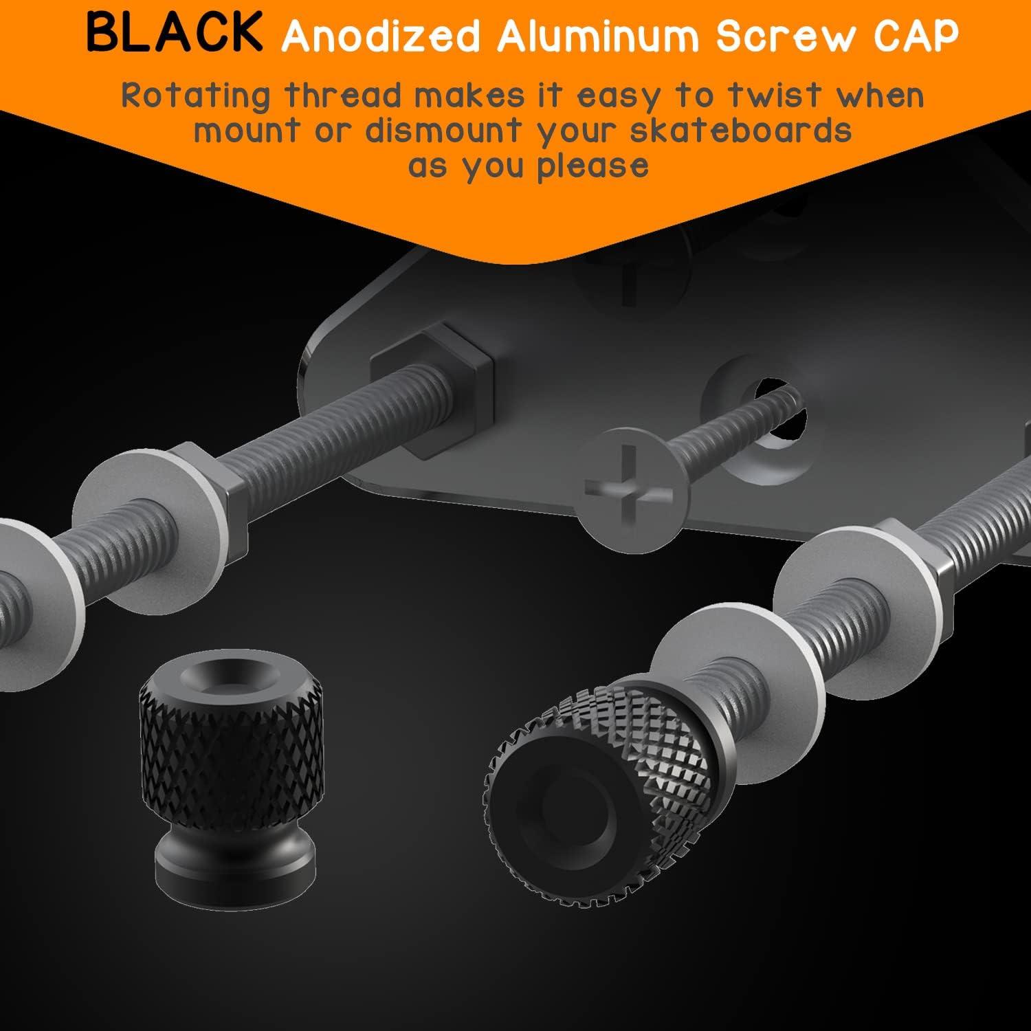 Soporte de Pared para Skateboard Aluminio 6 Paquetes Plata