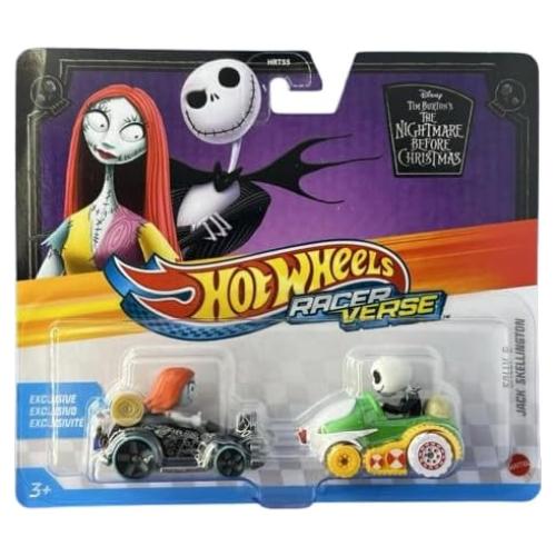 Set de Autos Hot Wheels Pesadilla Antes de Navidad Sally y Jack 1:64