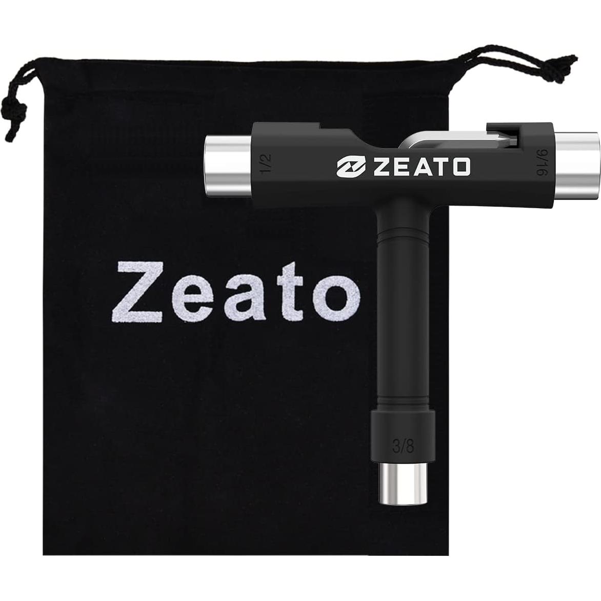 Herramienta T Multifuncional Zeato para Skateboard Negra