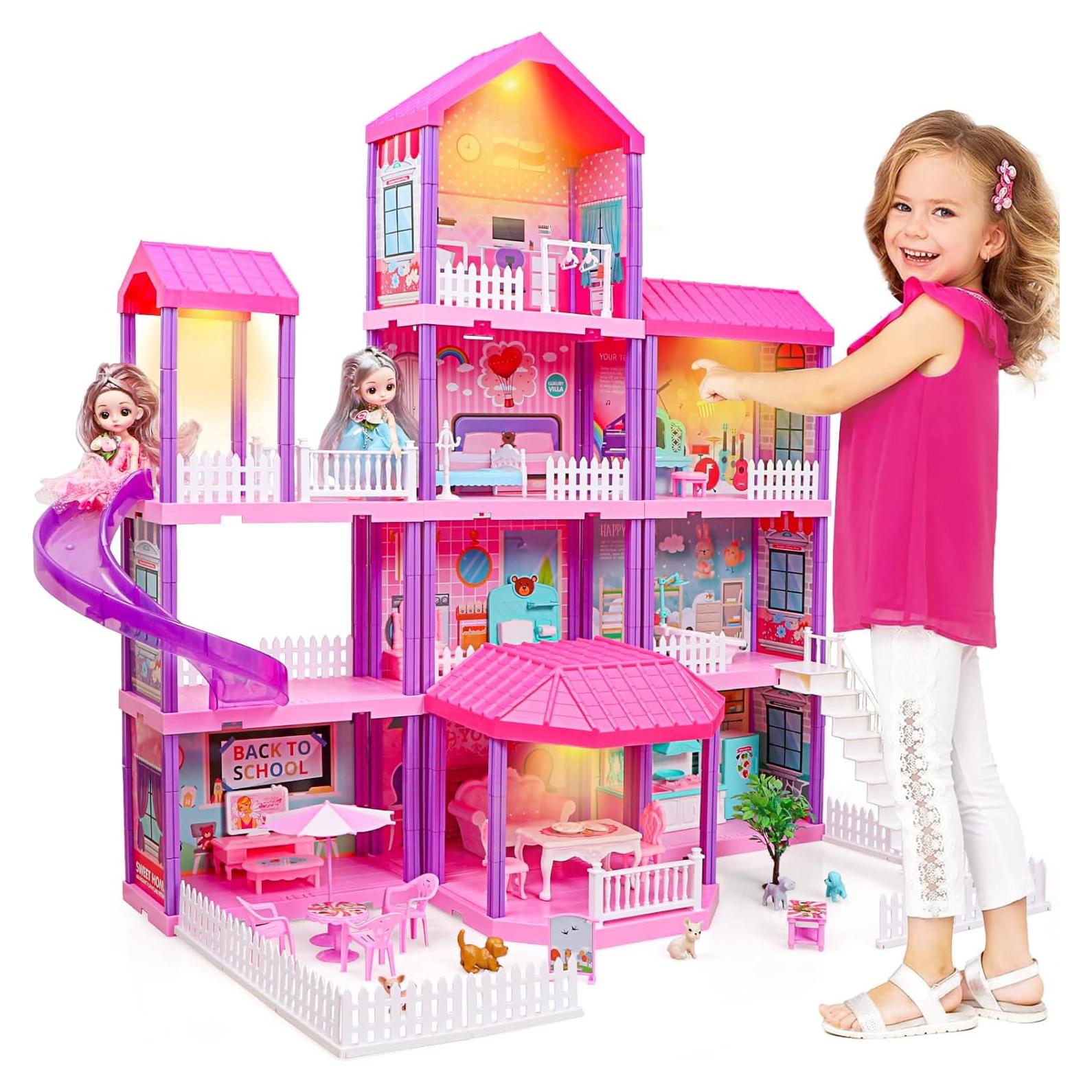 Casa de Muñecas Beefunni 4 Pisos 11 Habitaciones con Muebles