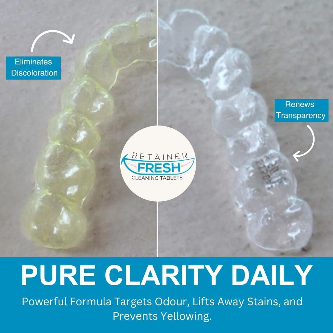 Tabletas Limpiadoras Retainer Fresh 120 Tabletas Menta