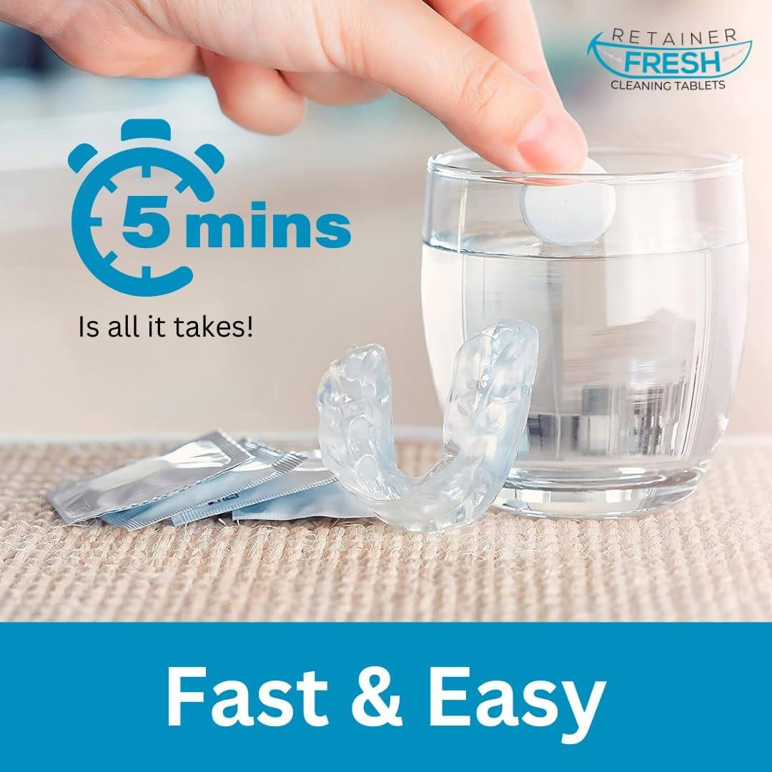 Tabletas Limpiadoras Retainer Fresh 120 Tabletas Menta