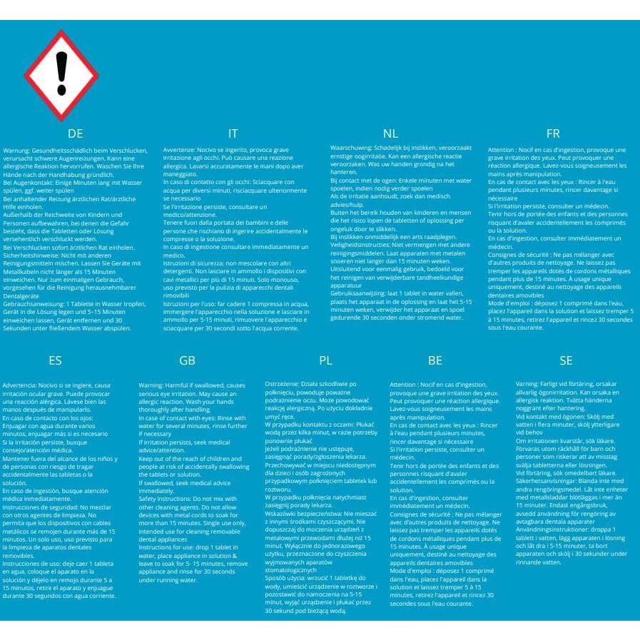 Tabletas Limpiadoras Retainer Fresh 120 Tabletas Menta