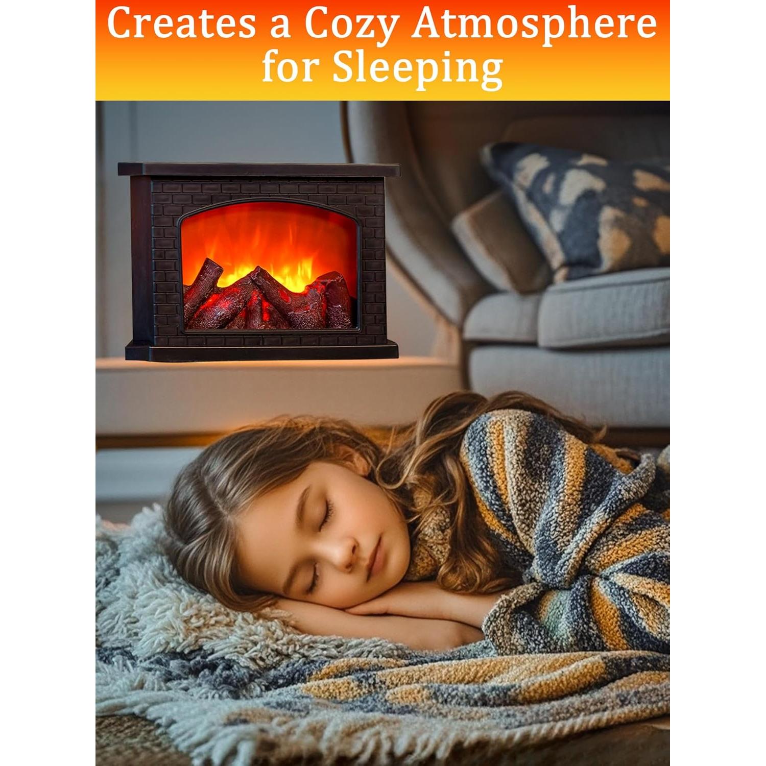 Lámpara de Chimenea Eléctrica Quipzora BILUDENG con Efecto Llama