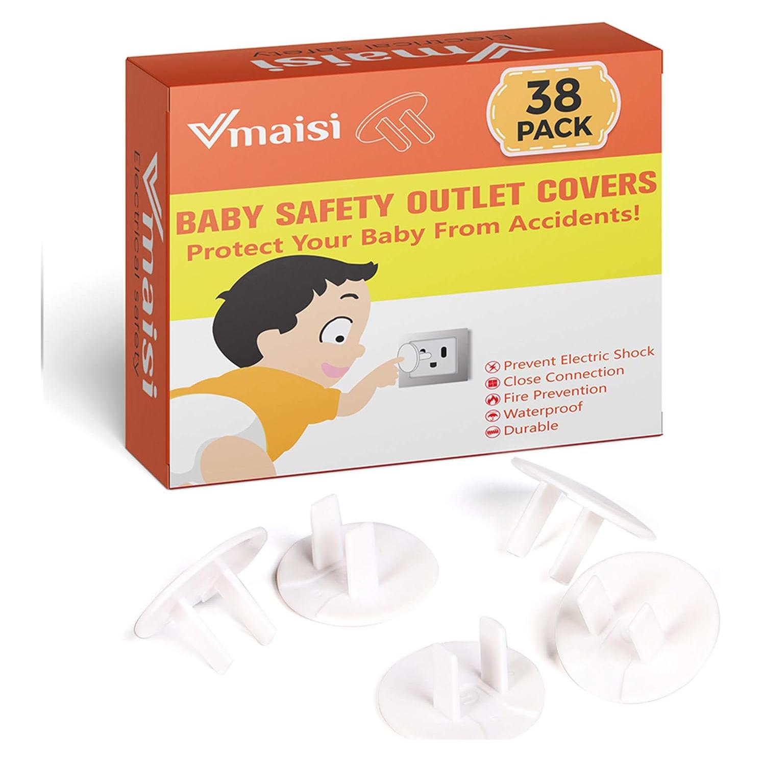 38 Cubiertas de Enchufes a Prueba de Niños Vmaisi Seguridad