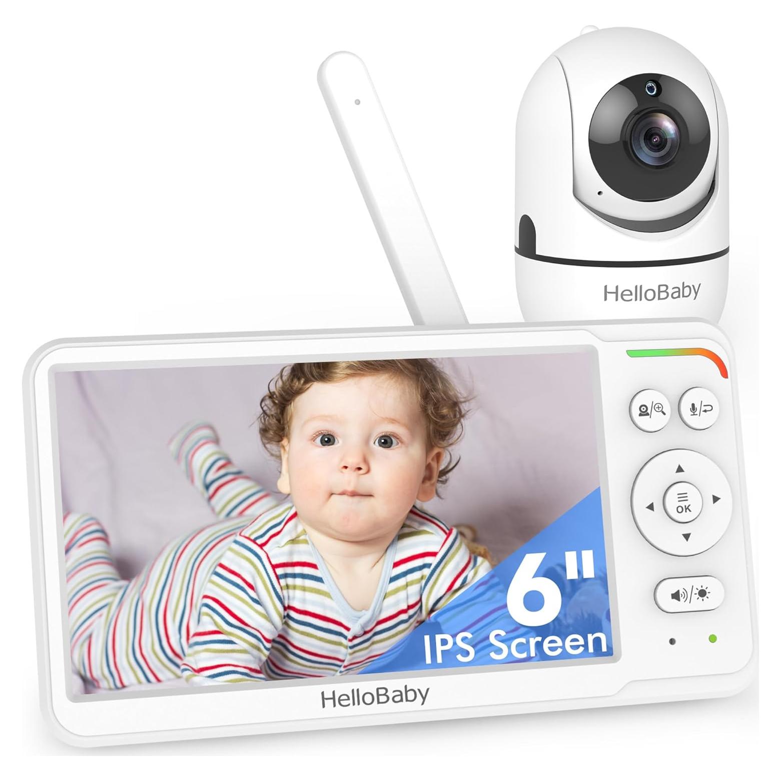 Monitor para Bebés HelloBaby HB6560 Pantalla 6" Infrarrojo