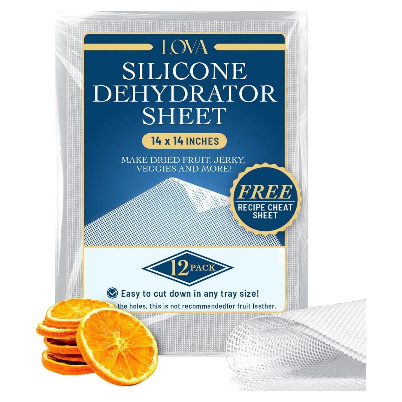 Hojas de Deshidratador Lova 12 Piezas 35.5x35.5cm Silicona