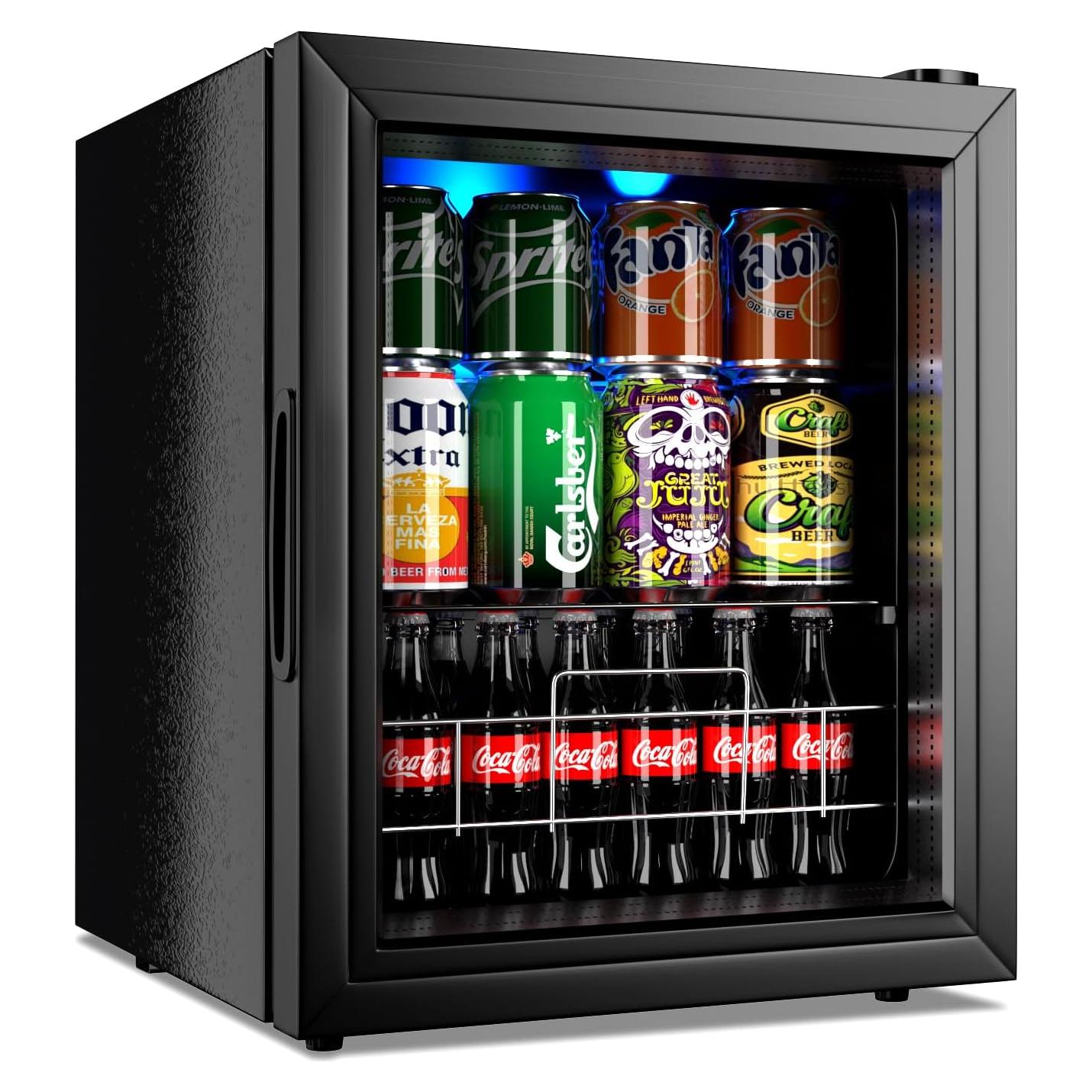 Refrigerador Iorbur FLB-45 75 latas mini enfriador negro