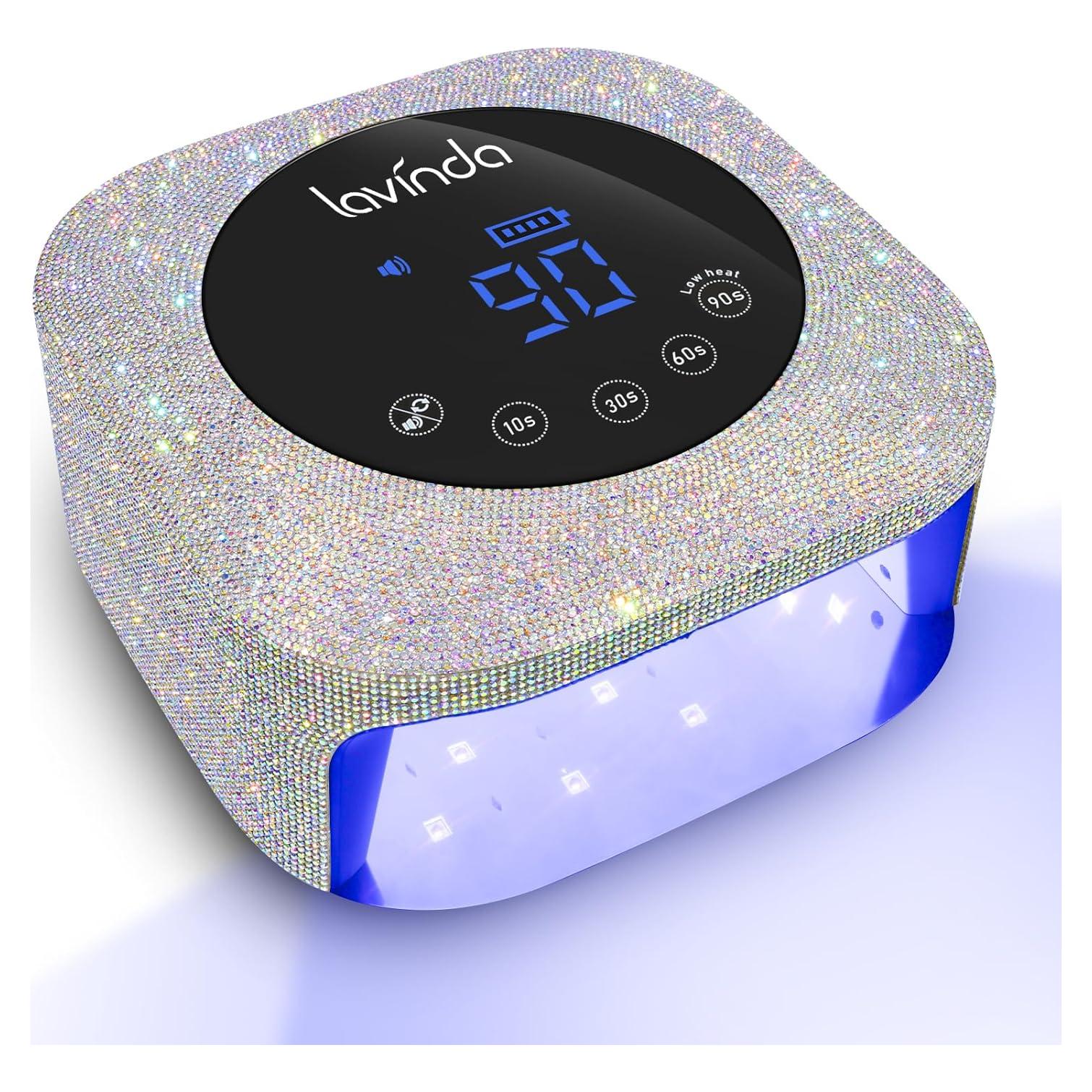 Lámpara de Uñas UV LED Lavinda 54W Recargable 4 Temporizadores