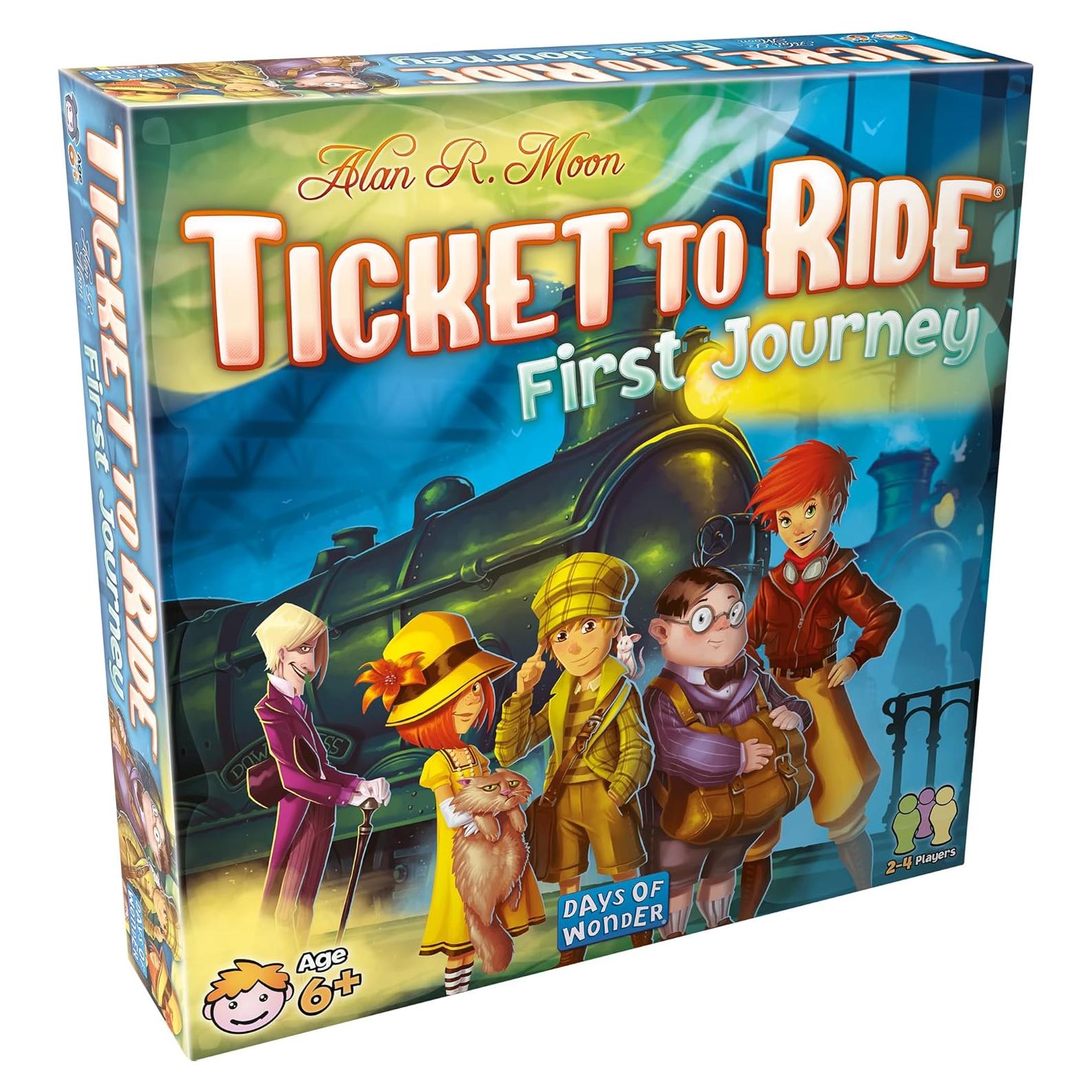 Ticket to Ride Primer Viaje - Juego de Mesa Familiar 2-4 Jugadores