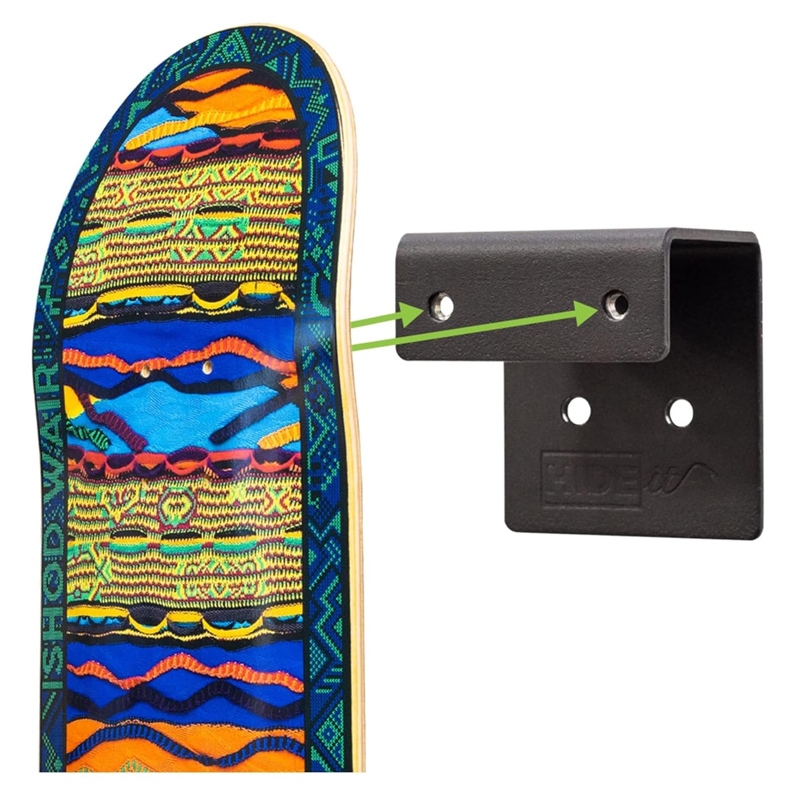 Soporte de Pared HIDEit para Tablas de Skate - Acero Resistente