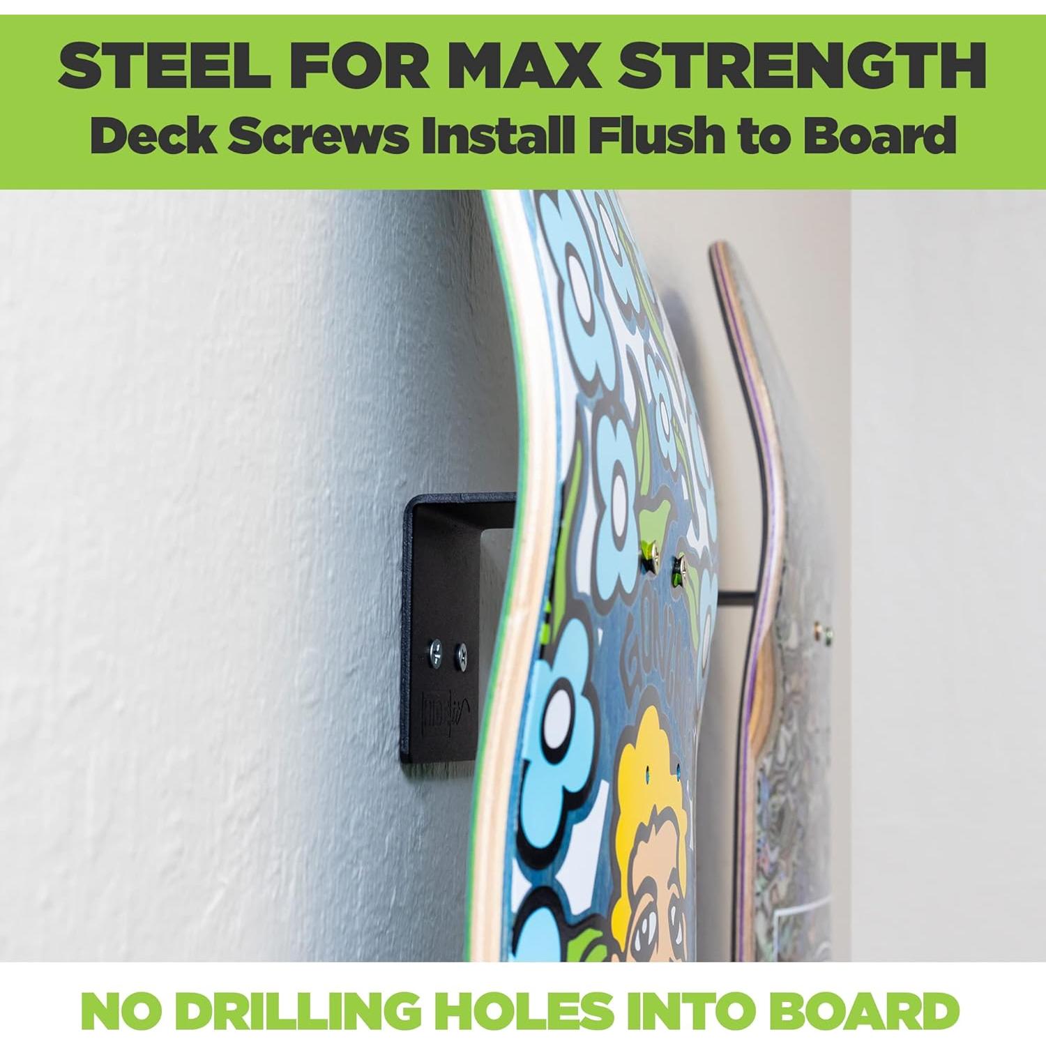 Soporte de Pared HIDEit para Tablas de Skate - Acero Resistente