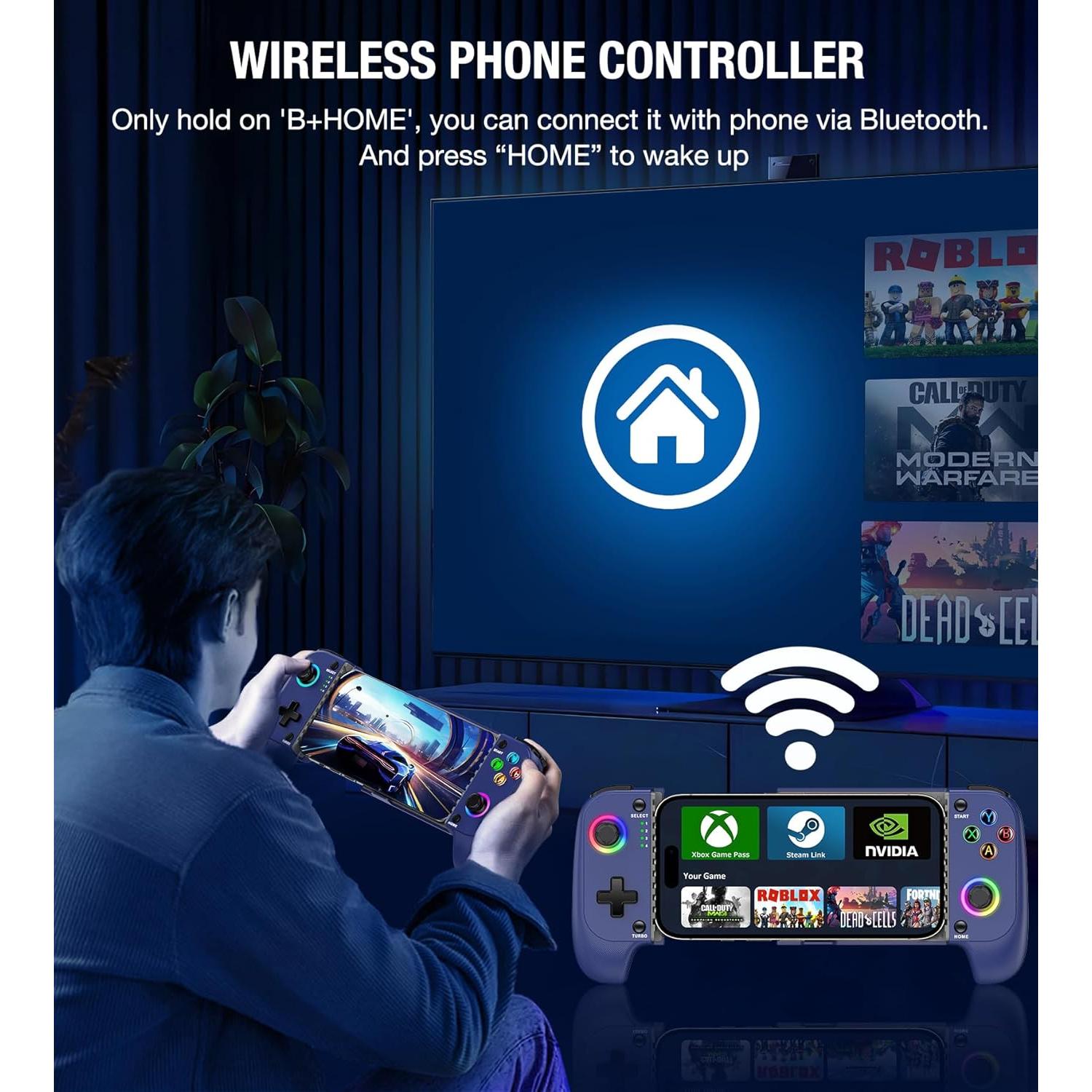 Controlador de Juego Inalámbrico Gamtoure MC102 Azul - Anti Drift