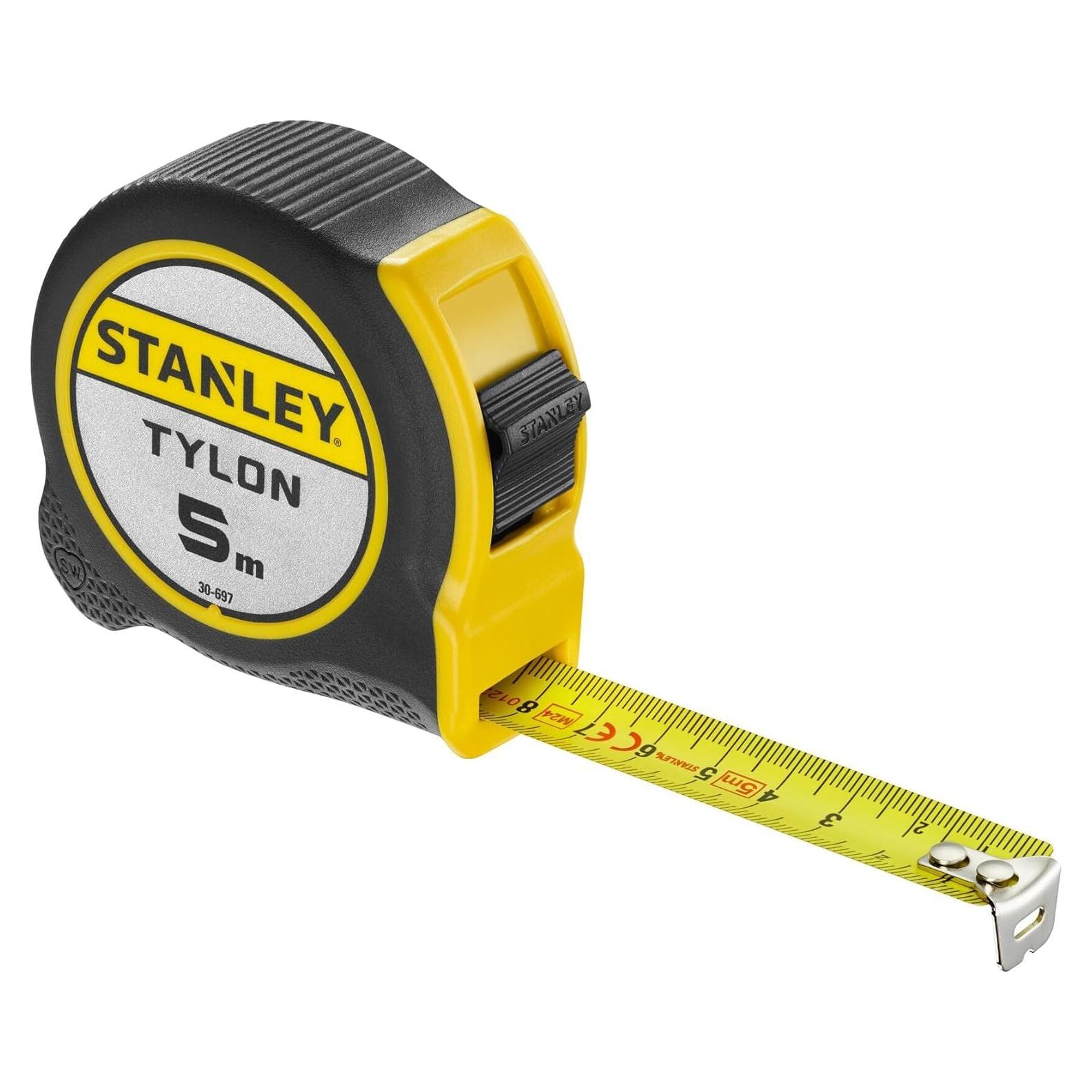 Cinta Métrica Stanley 0-30-697 Tylon 5 m x 19 mm Negra/Amarilla