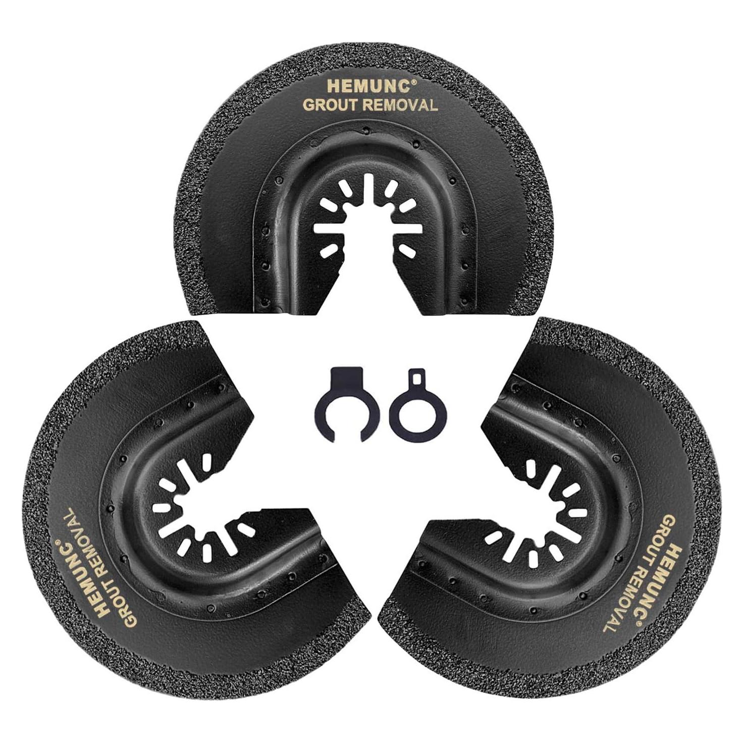 3 Cuchillas de Carburo HEMUNC para Eliminación de Lechada 1.59mm