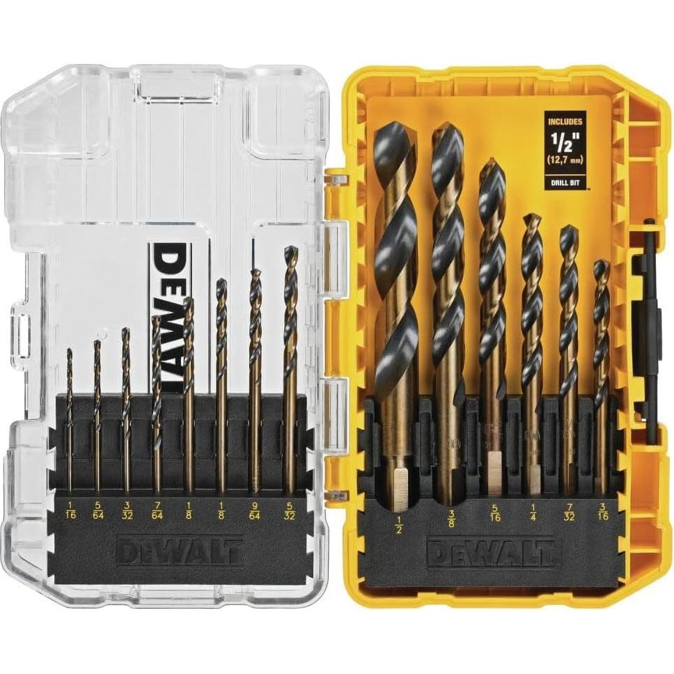 Juego de brocas DEWALT 14 piezas punta dividida 135°