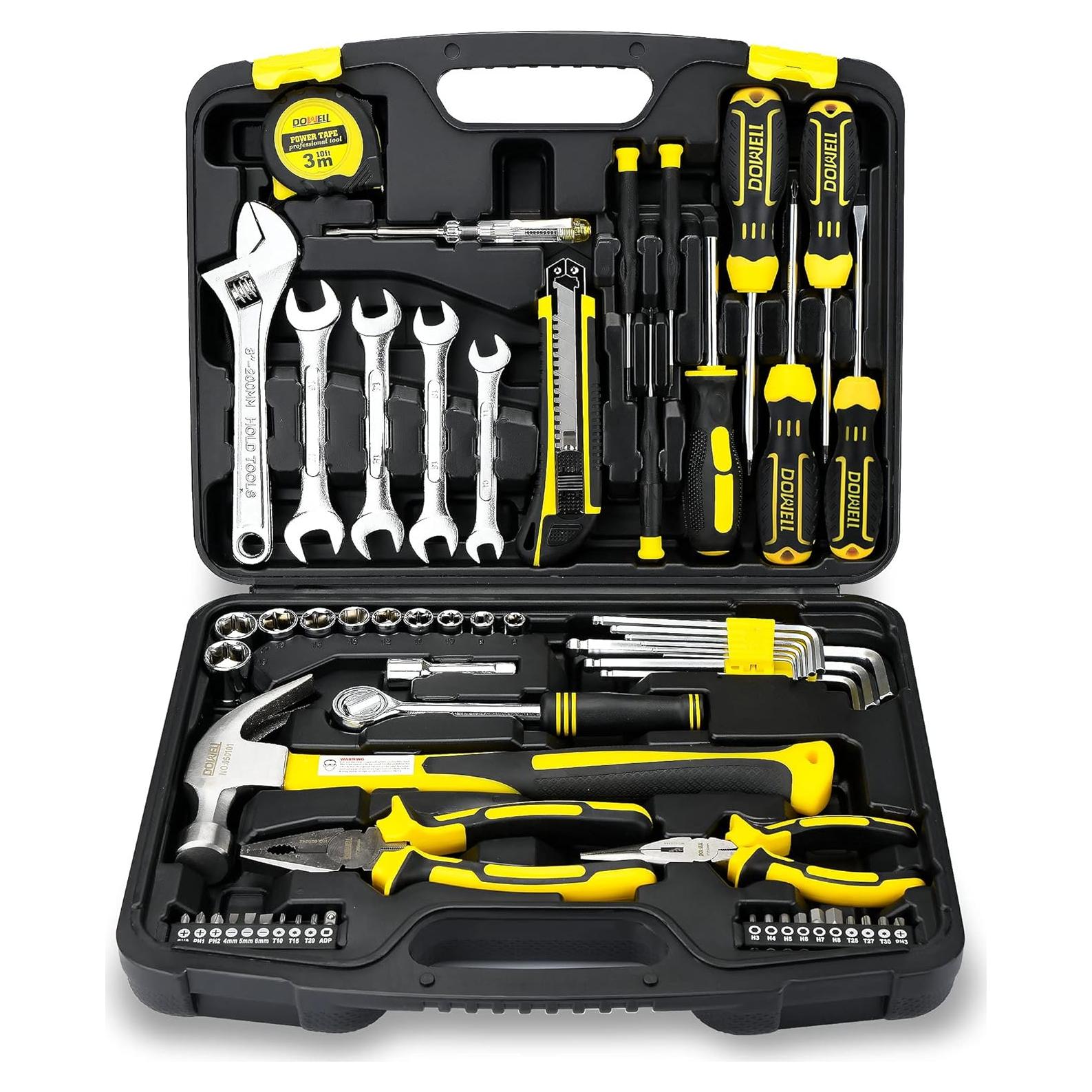Kit de Herramientas DOWELL 61 Piezas Mecánicas con Caja