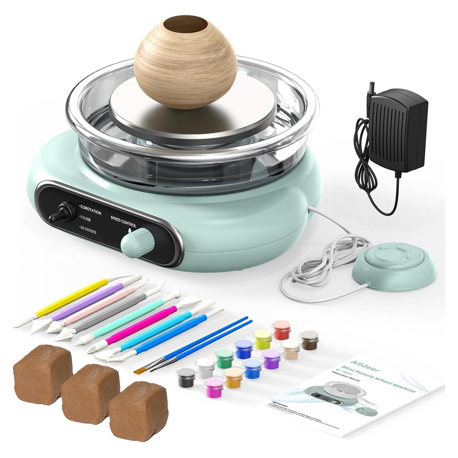 Kit de Rueda de Alfarería Alldeer - Torno Eléctrico 11.94 cm