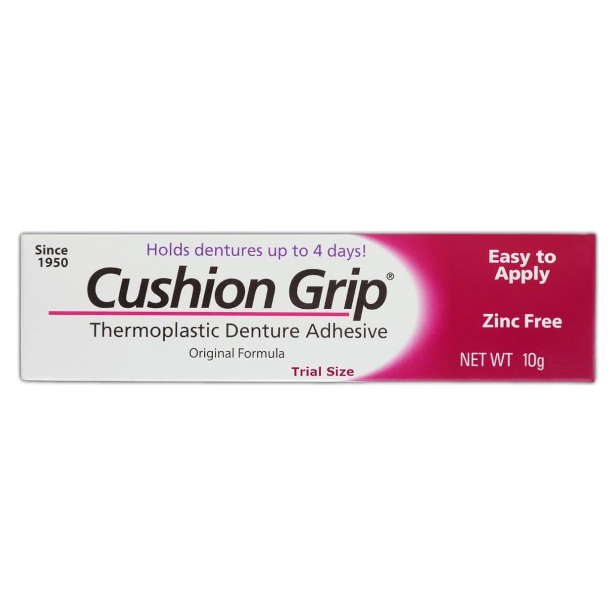 Adhesivo para Dentaduras Cushion Grip 10.16x3.30 cm Viaje