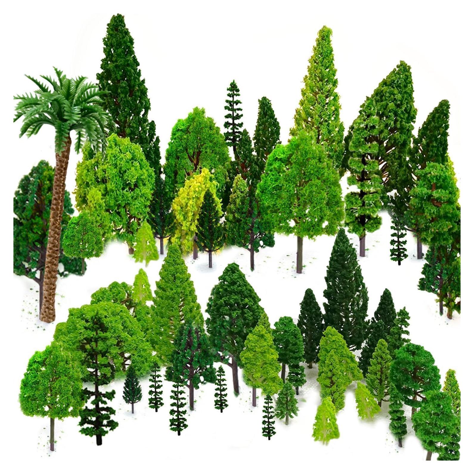 Árboles de Modelo Mixto 29 Piezas 4-16 cm para Dioramas