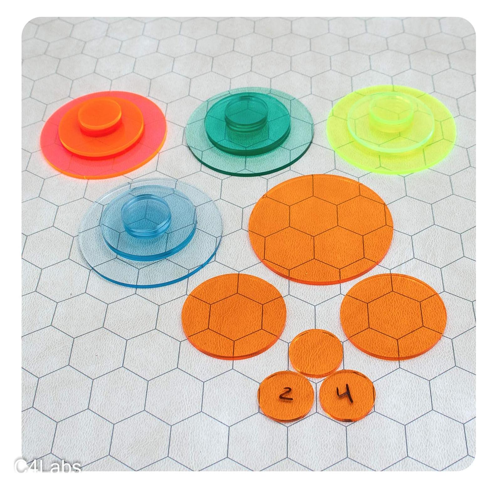 Tokens de Monstruo C4Labs Paquete de 30 Colores Múltiples