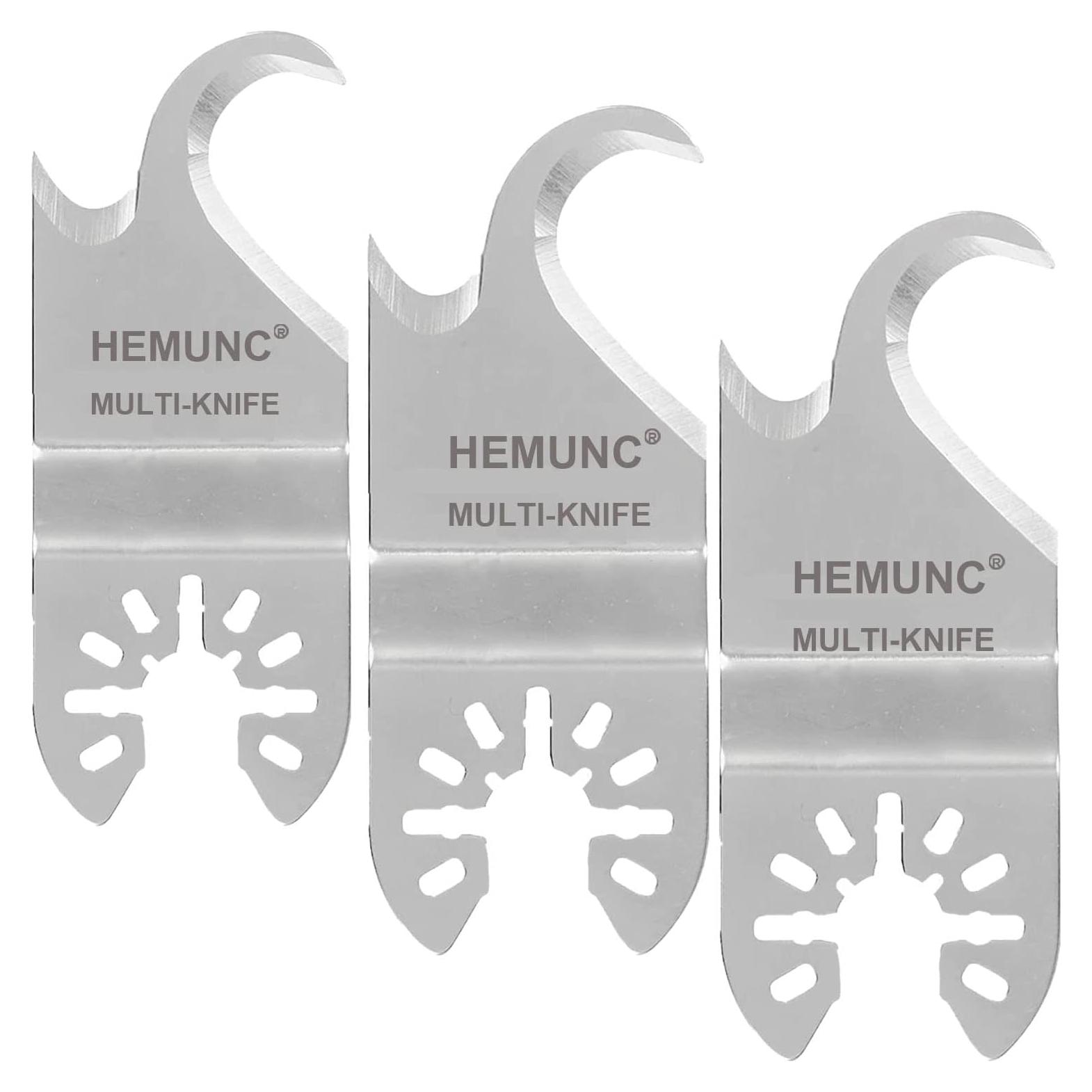 3 Hojas de Sierra Oscilante HEMUNC para Cortar Tejas y PVC