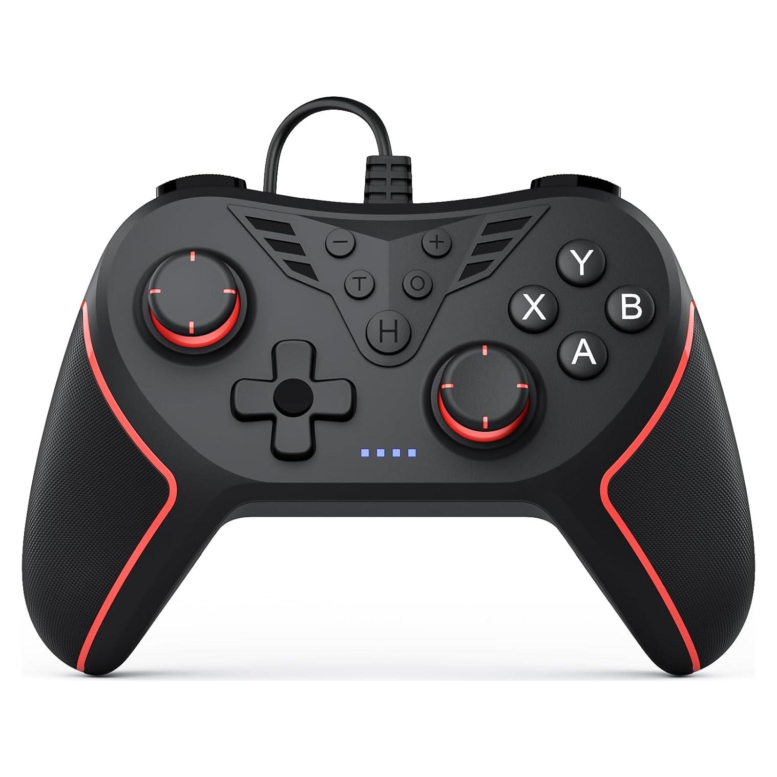 Controlador con cable RivalPlay para PC Negro - 2 botones mapeo