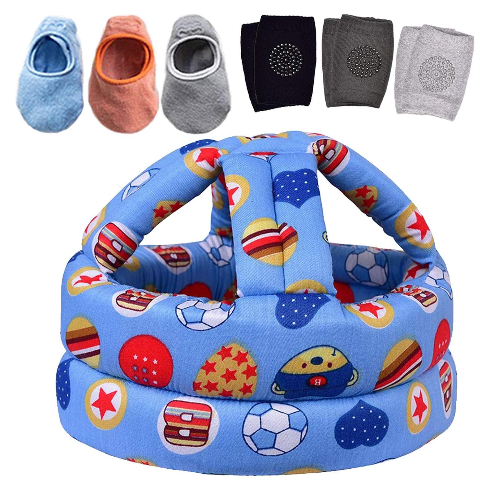 Casco Protector para Bebé Hilihali Estilo Bola Azul