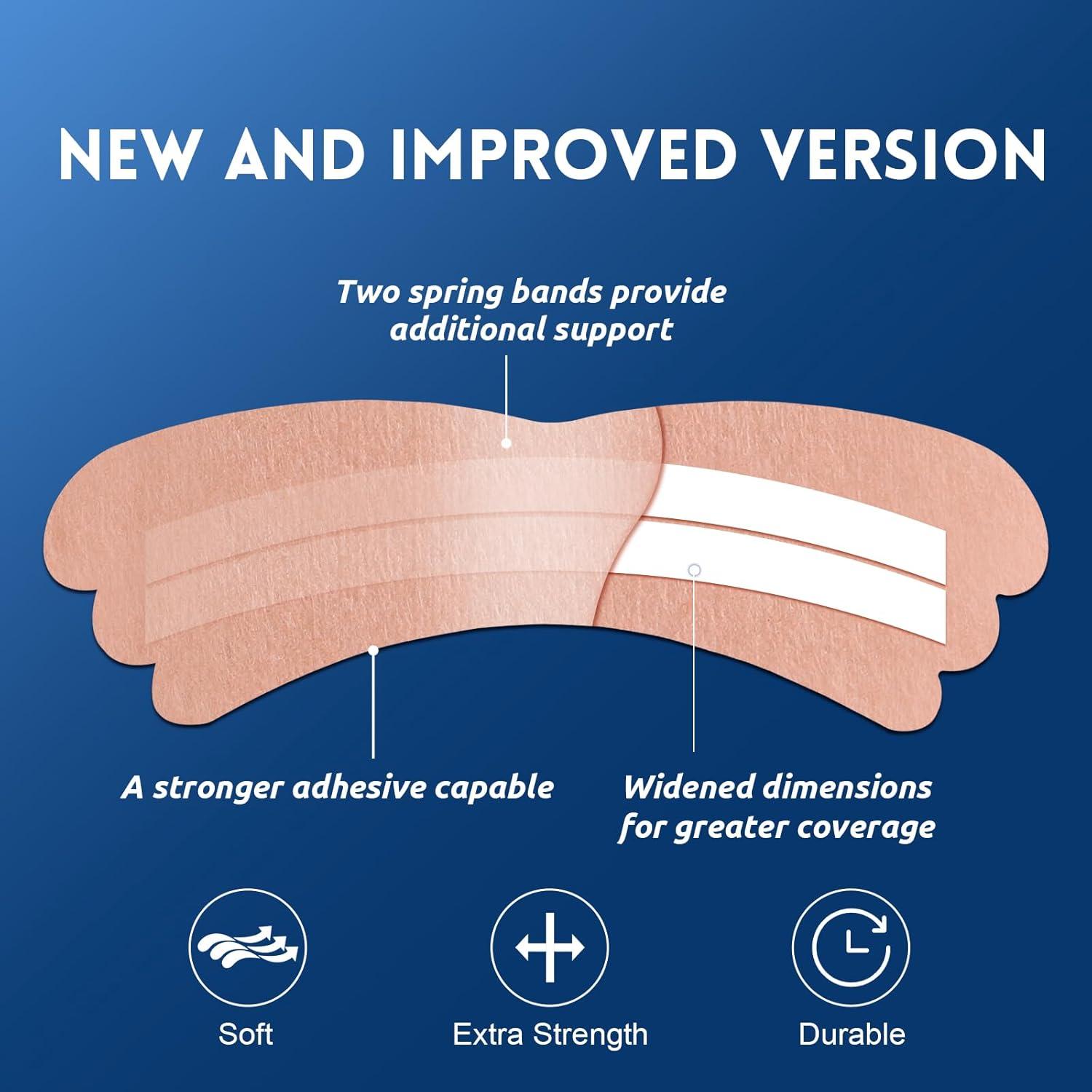100 Tiras Nasales Antironquidos UPMOSTEK - Alivio Congestión