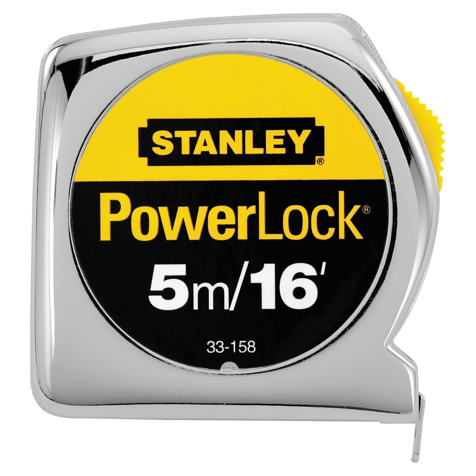 Cinta Métrica PowerLock STANLEY 5m con Bloqueo Seguro