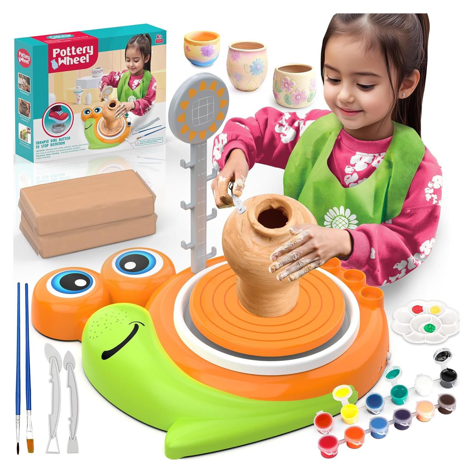 Torno de Alfarería Mini Fedonak con 0.77kg de Arcilla