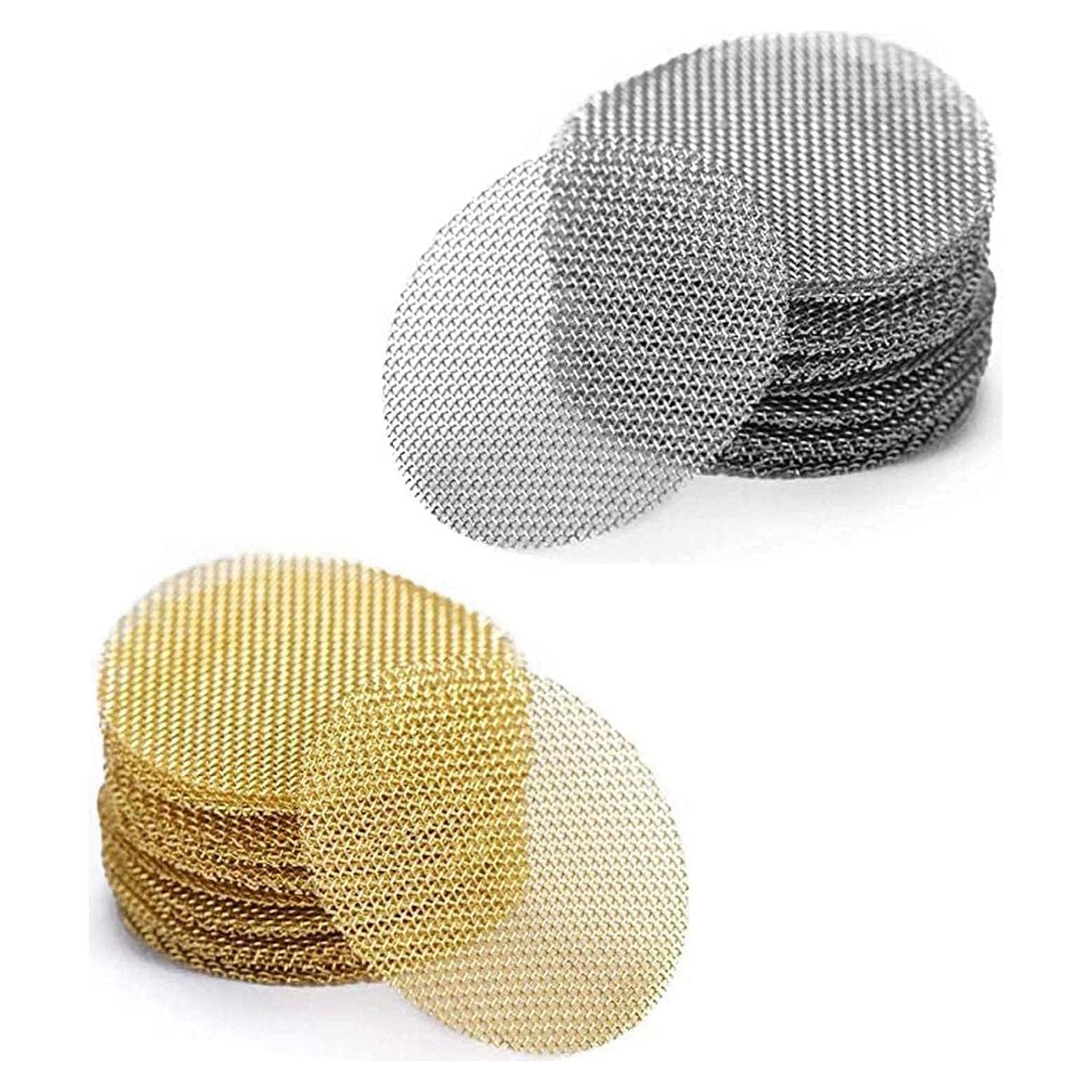 100 Pantallas de Tubo Romeda 1,91 cm Acero Inoxidable y Latón