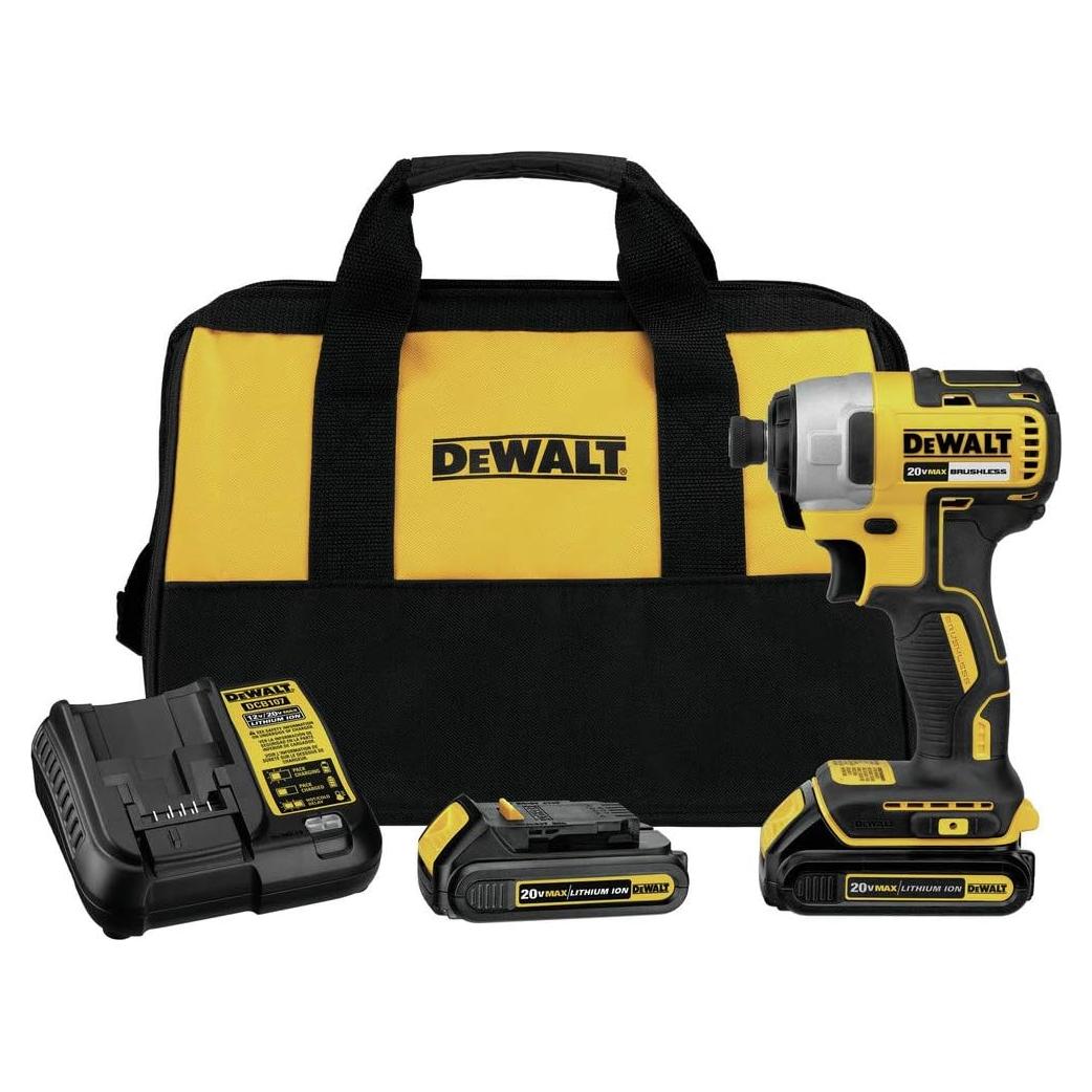 Destornillador de Impacto Inalámbrico DEWALT DCF787C2 20V MAX