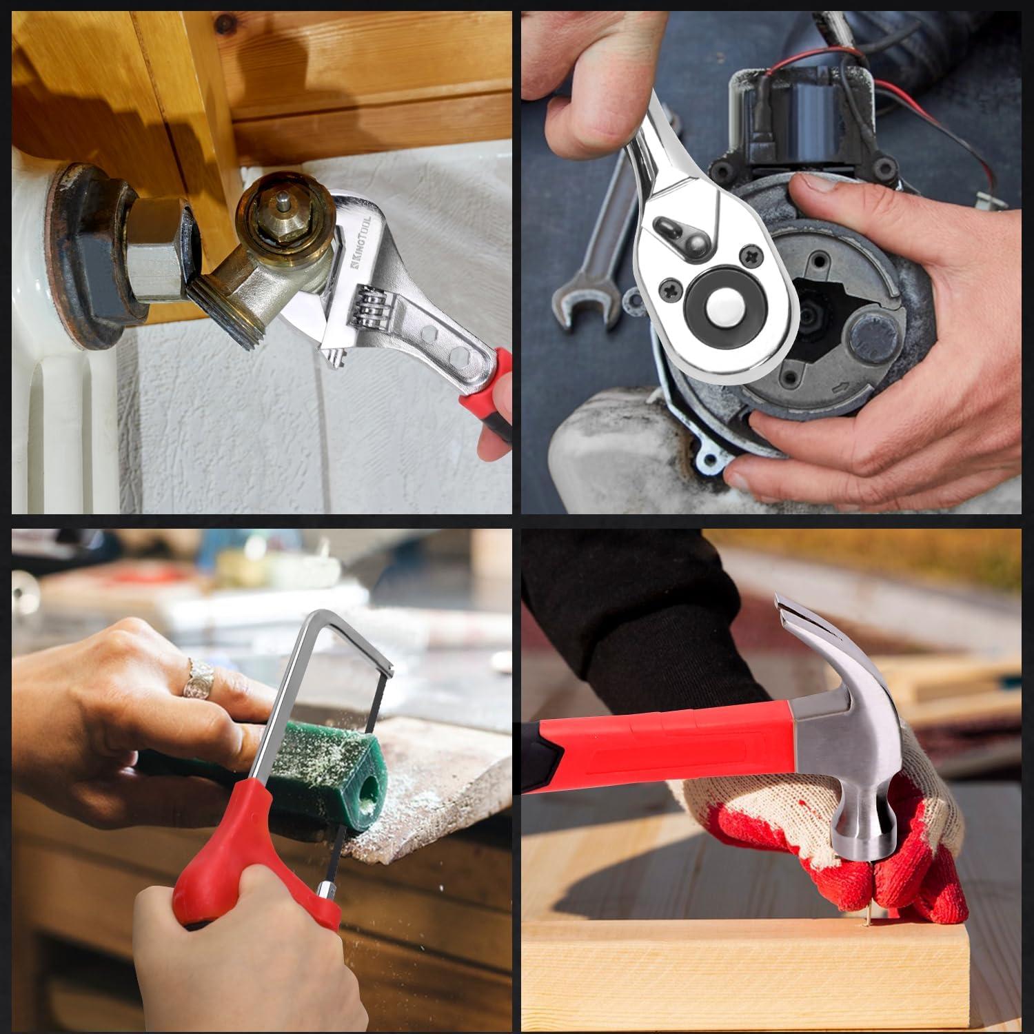 Kit de herramientas KingTool 276 piezas con taladro 12V