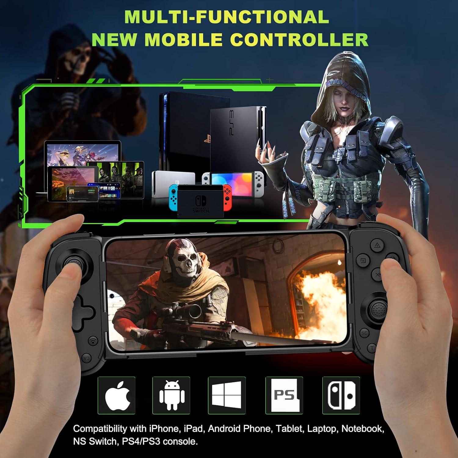 Controlador Inalámbrico Koiiko para iPhone/Android/PC/Switch