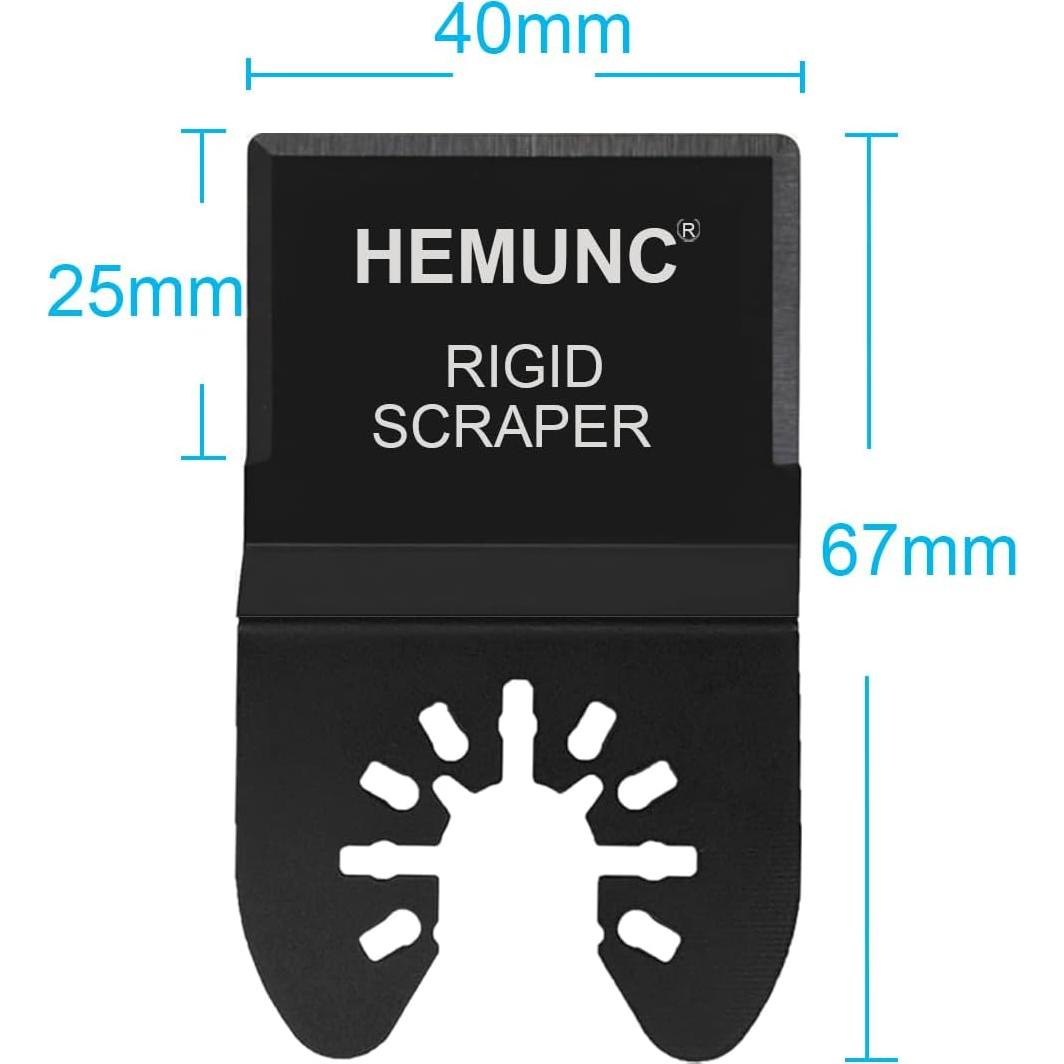 6 Cuchillas de Raspado HEMUNC Rígidas y Flexibles 17x8.5cm