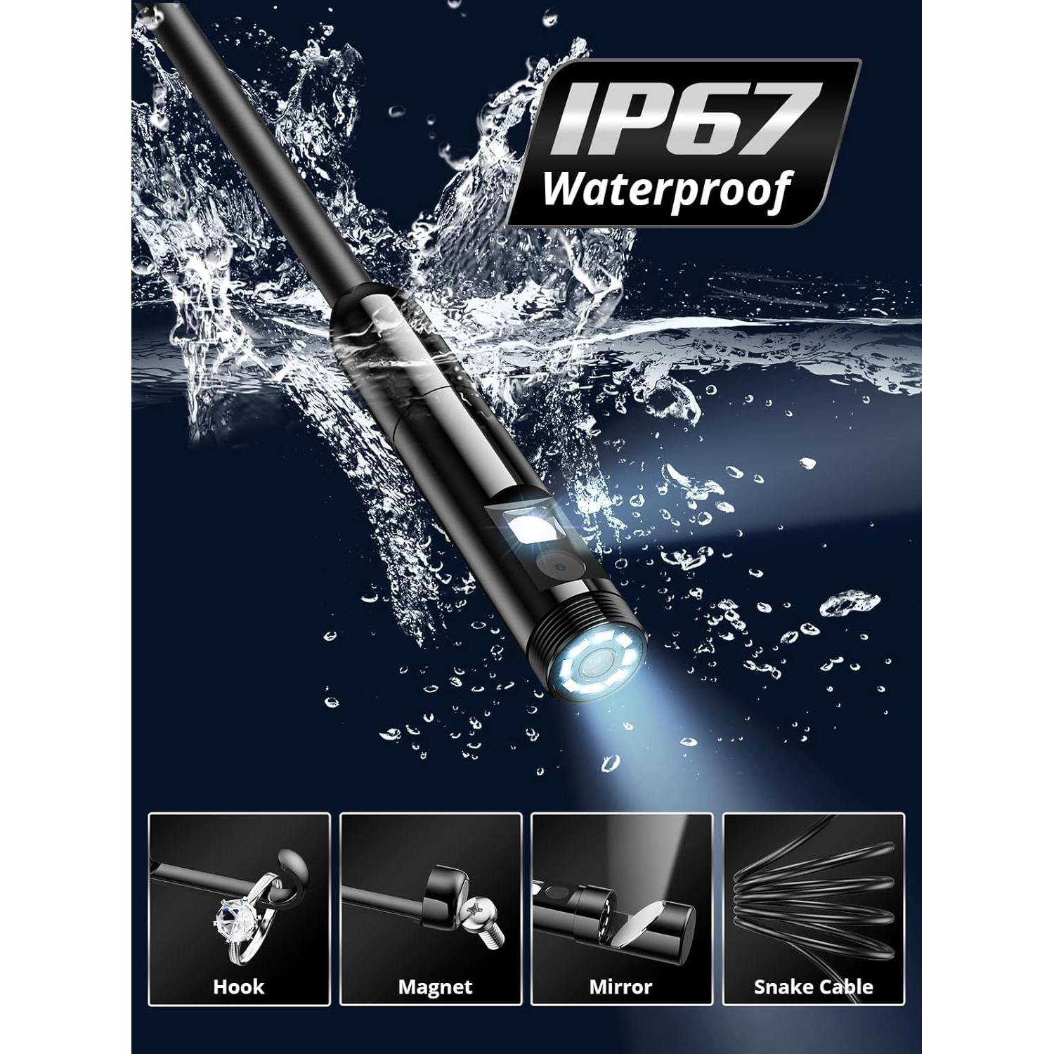 Cámara Endoscópica Acoath 1920P HD Doble Lente 3m IP67