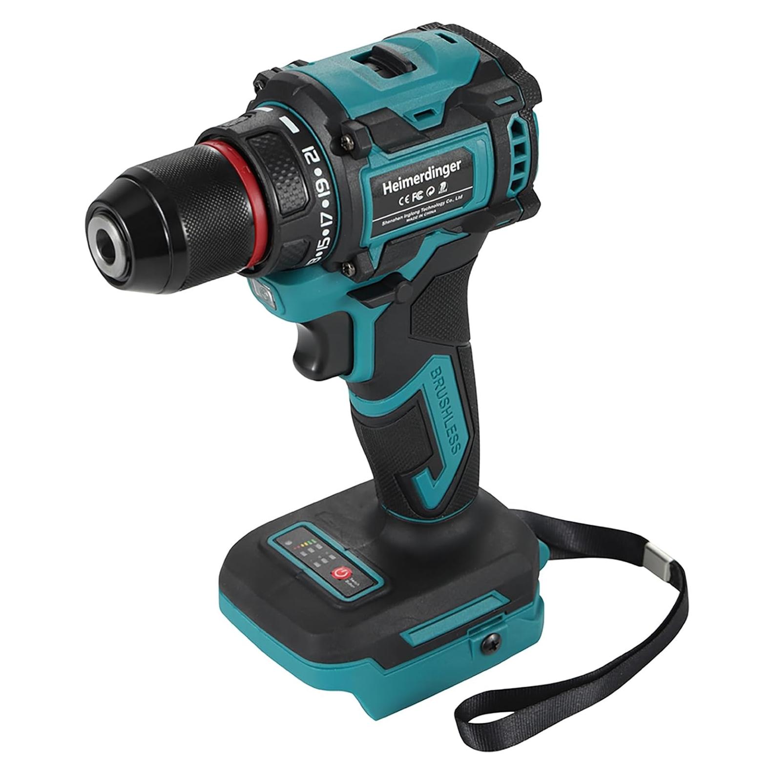 Taladro Inalámbrico Heimerdinger 18V 354 In-lbs 1980 RPM