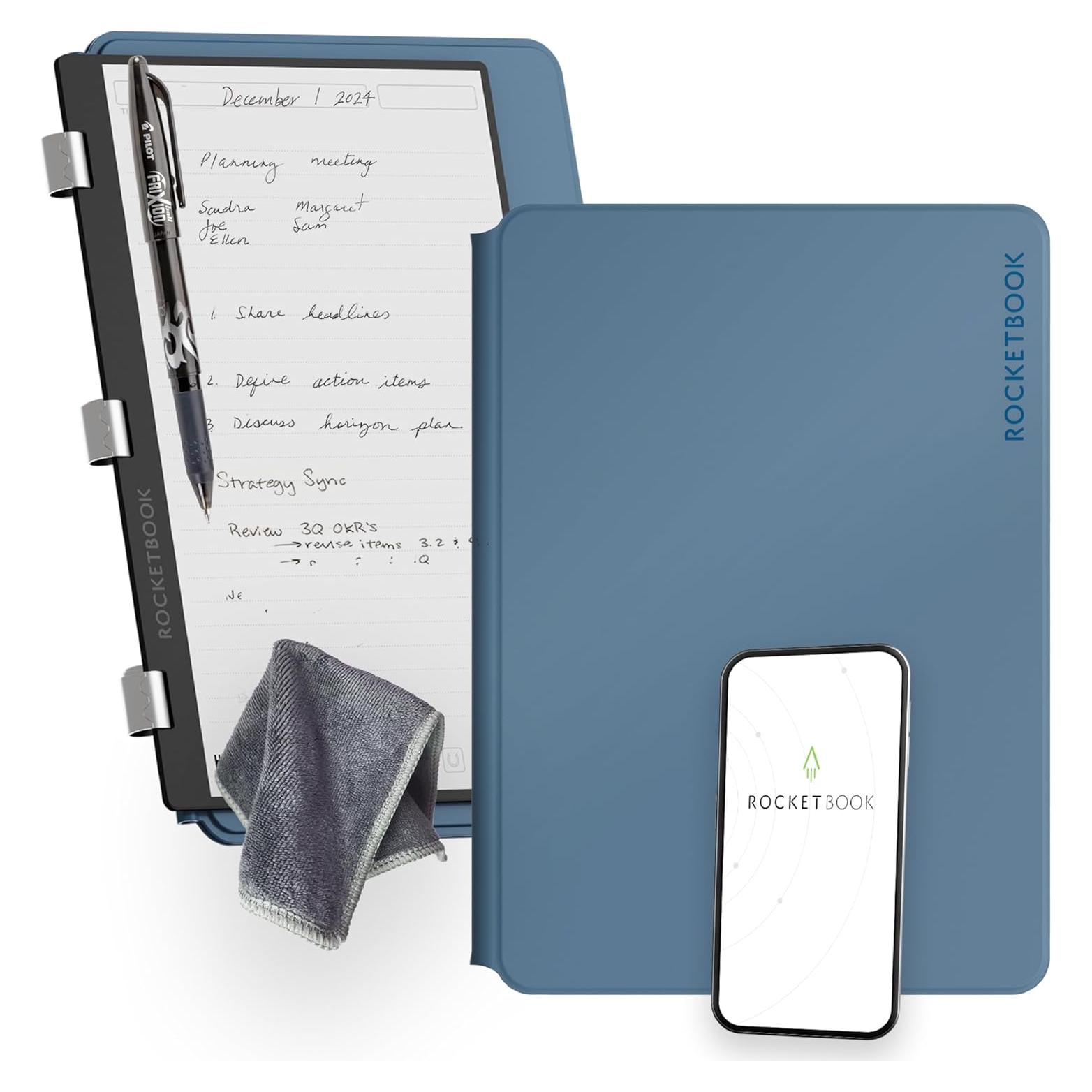 Rocketbook Pro Cuaderno Inteligente Reutilizable A4 Azul