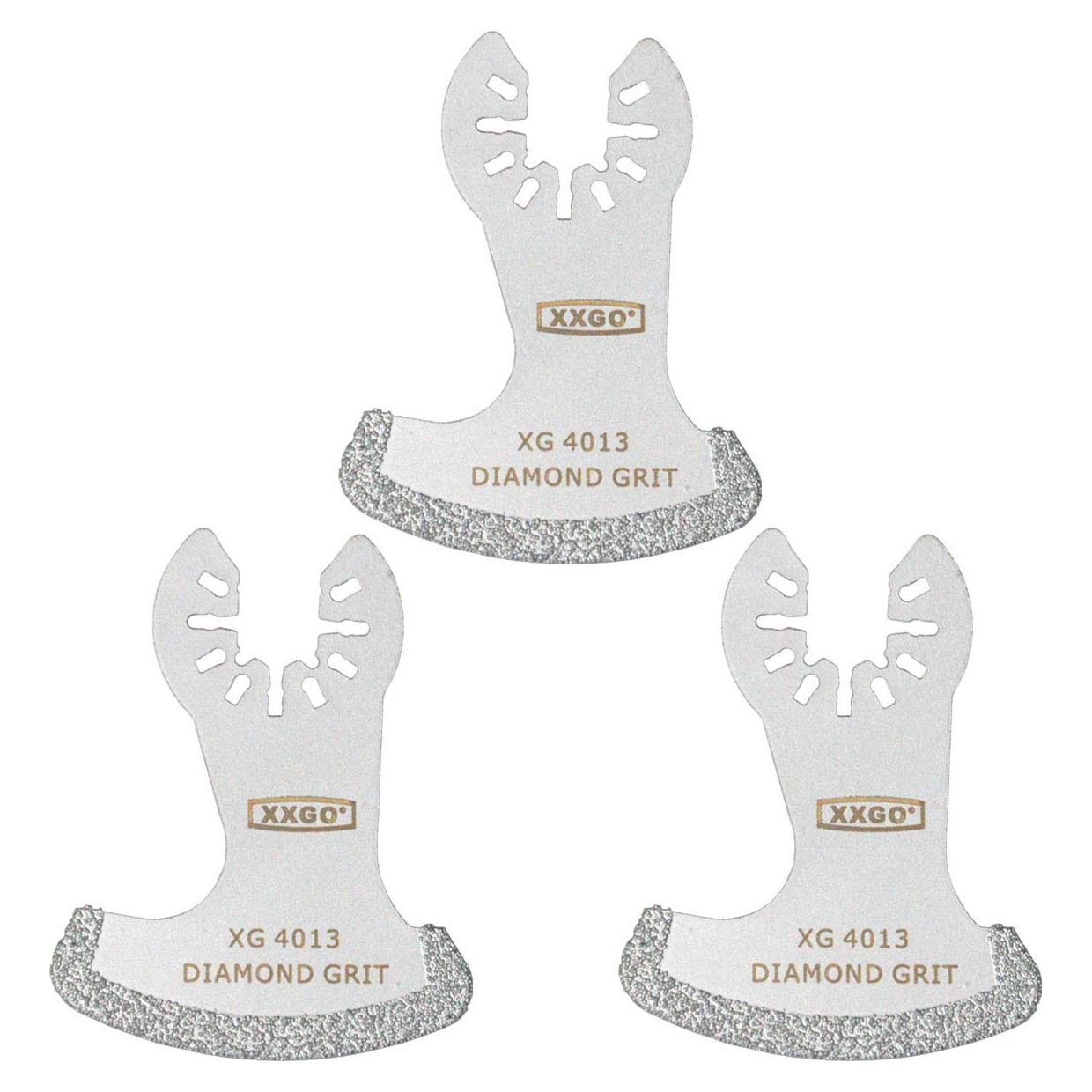 Cuchillas de Diamante XXGO 3 Pcs para Herramienta Oscilante