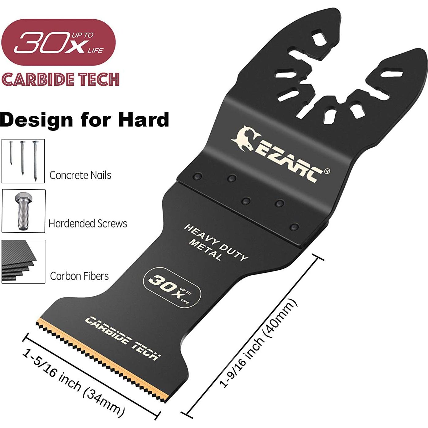 Cuchillas de Sierra Oscilante EZARC de Carburo - Paquete de 3