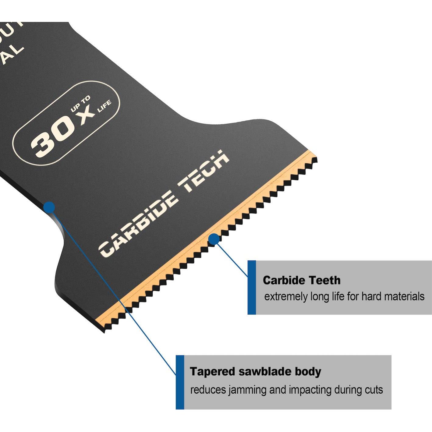 Cuchillas de Sierra Oscilante EZARC de Carburo - Paquete de 3