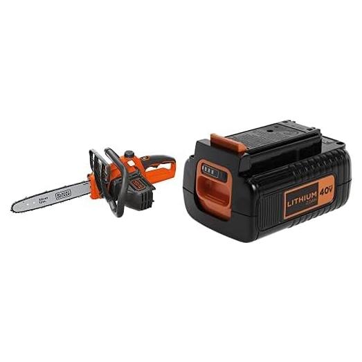 Motosierra Inalámbrica BLACK+DECKER 40V 12" con Batería Extra