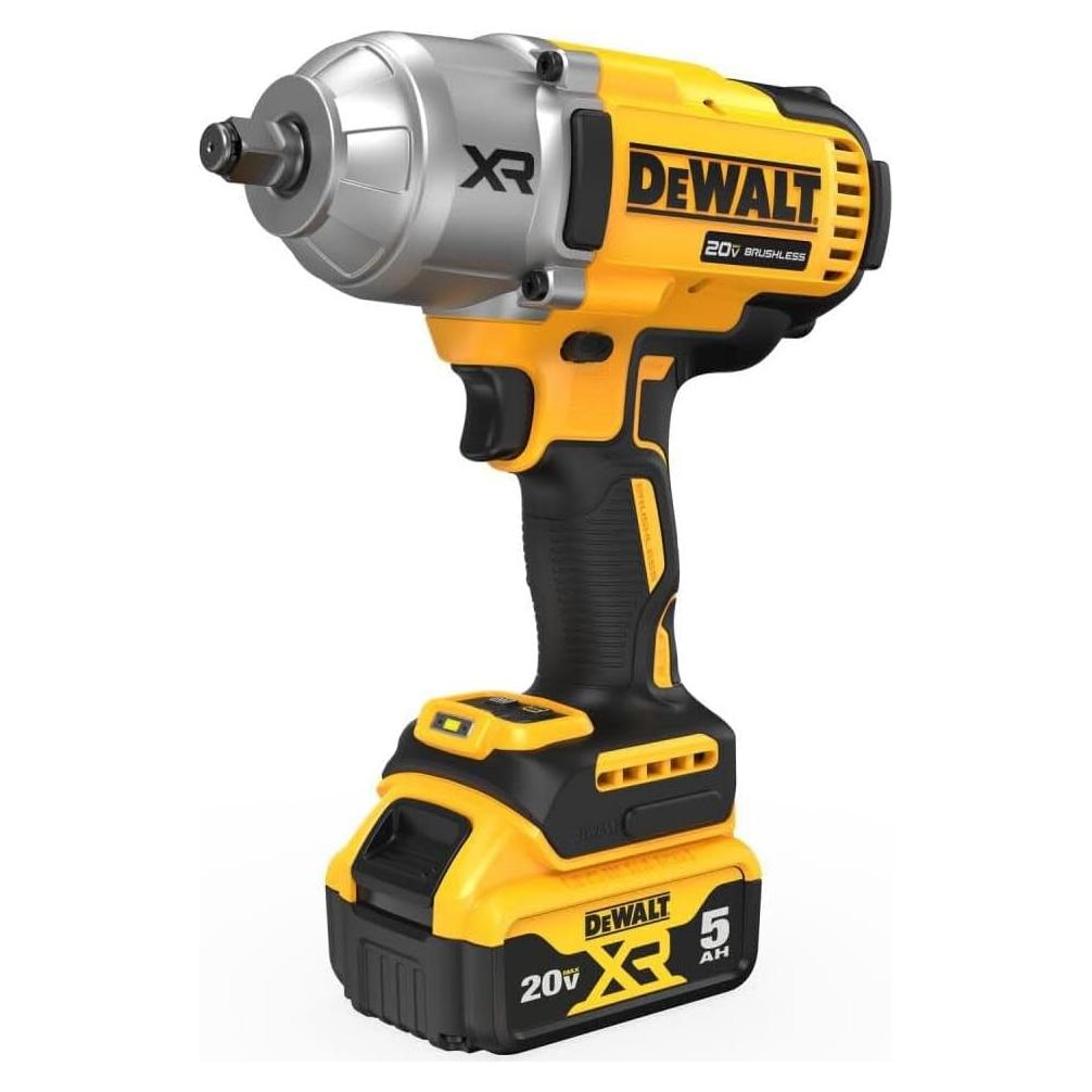 Llave de Impacto Inalámbrica DEWALT 20V MAX DCF900P1 Kit Completo